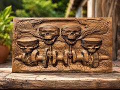 Magpie Snyder's carving, photo 2