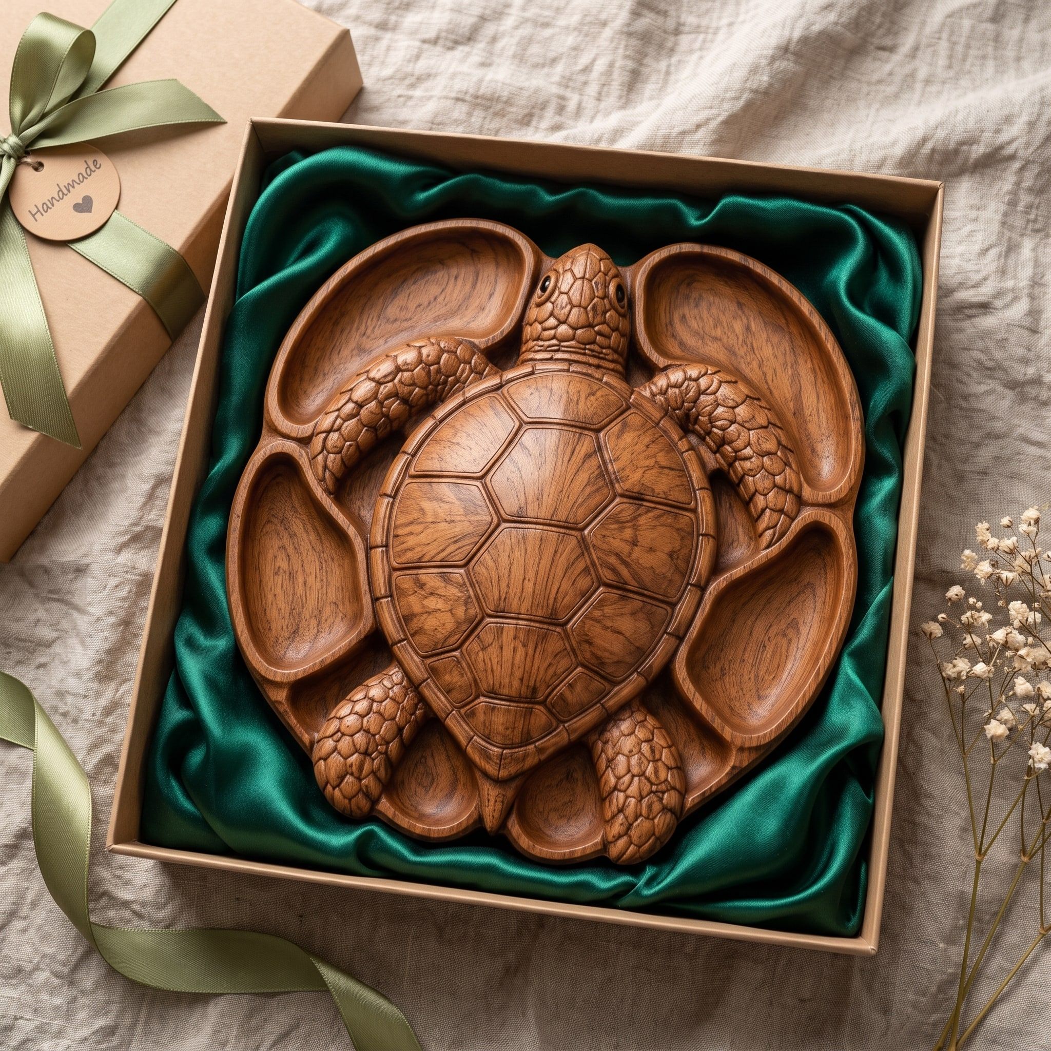 Sea Turtle Tray STL File for CNC Router bas-relief STL — view 2
