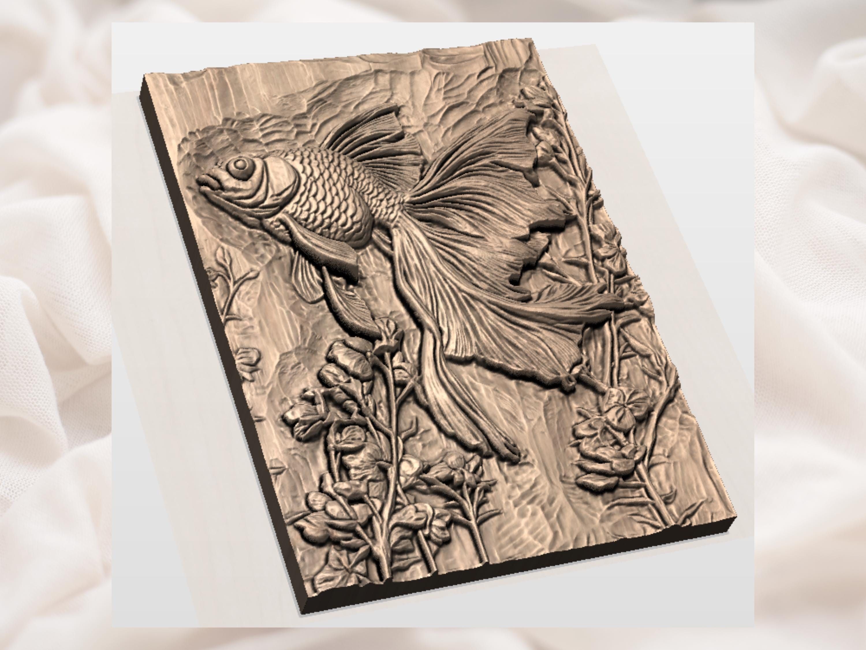 English Setter with Woodcocks Bas-Relief STL Carving bas-relief STL — view 2