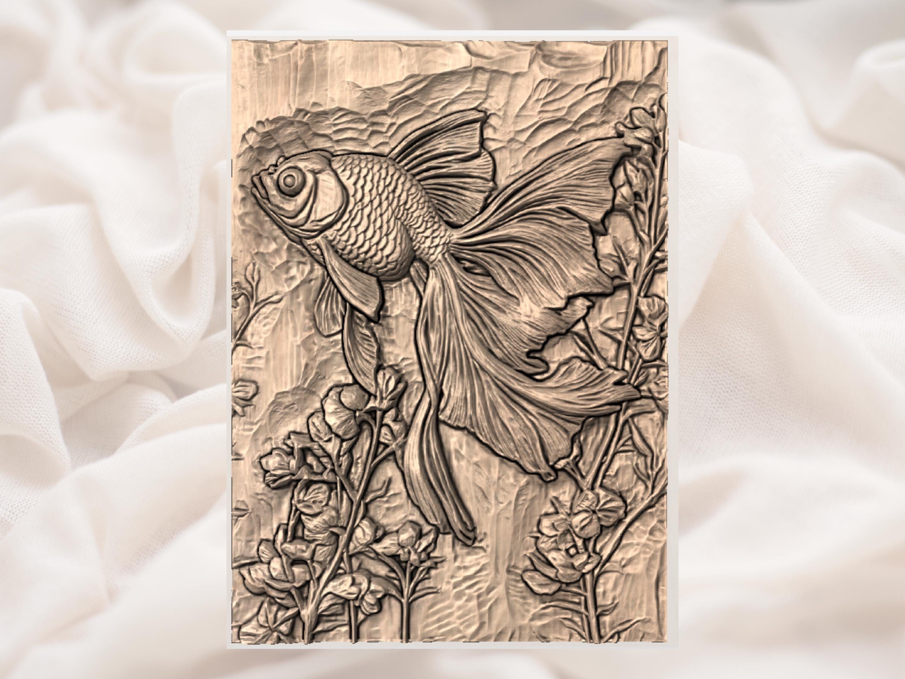 English Setter with Woodcocks Bas-Relief STL Carving bas-relief STL — view 3