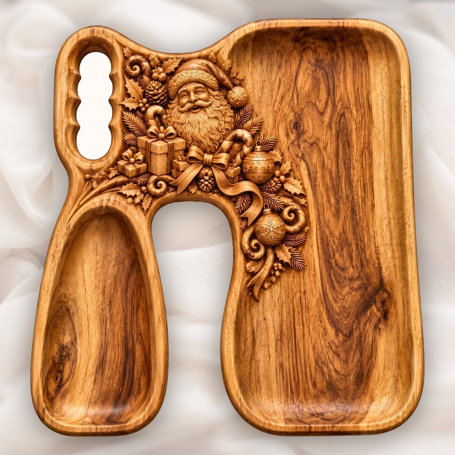 10 Wildlife and Holiday Serving Board CNC Relief STL bas-relief STL — view 11