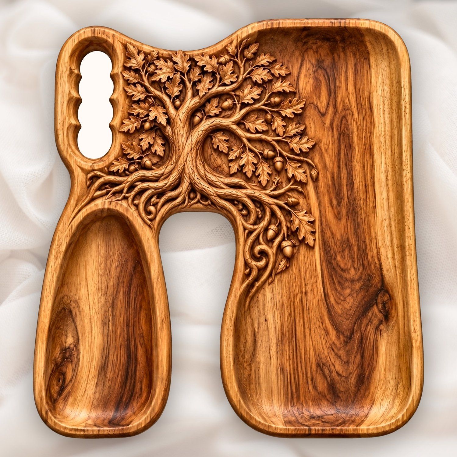 10 Wildlife and Holiday Serving Board CNC Relief STL bas-relief STL — view 7