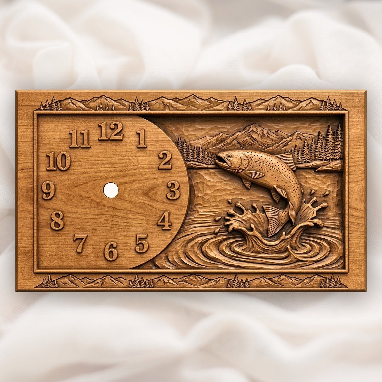 Fishing Clock Mega Bundle 11 CNC Relief STL bas-relief STL — view 17