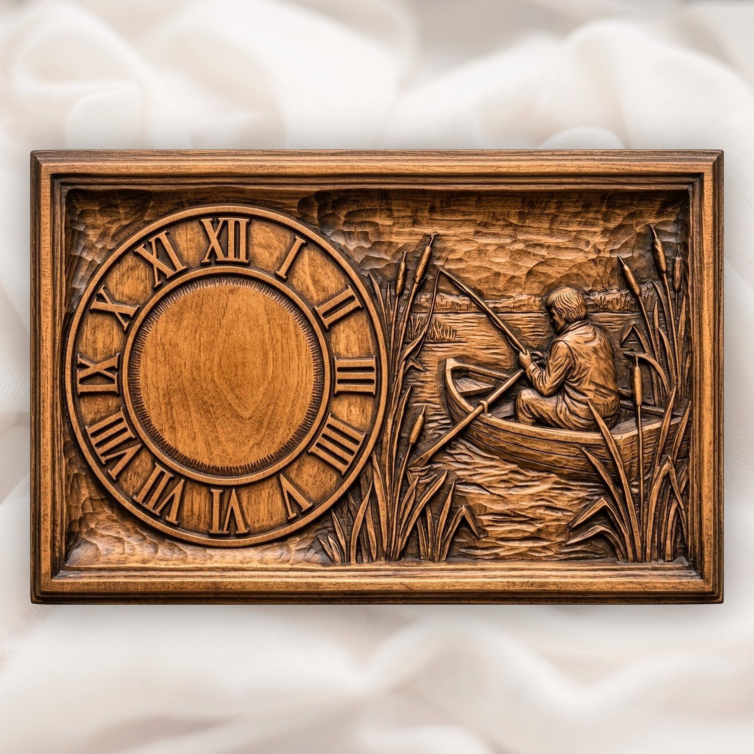 Fishing Clock Mega Bundle 11 CNC Relief STL bas-relief STL — view 7
