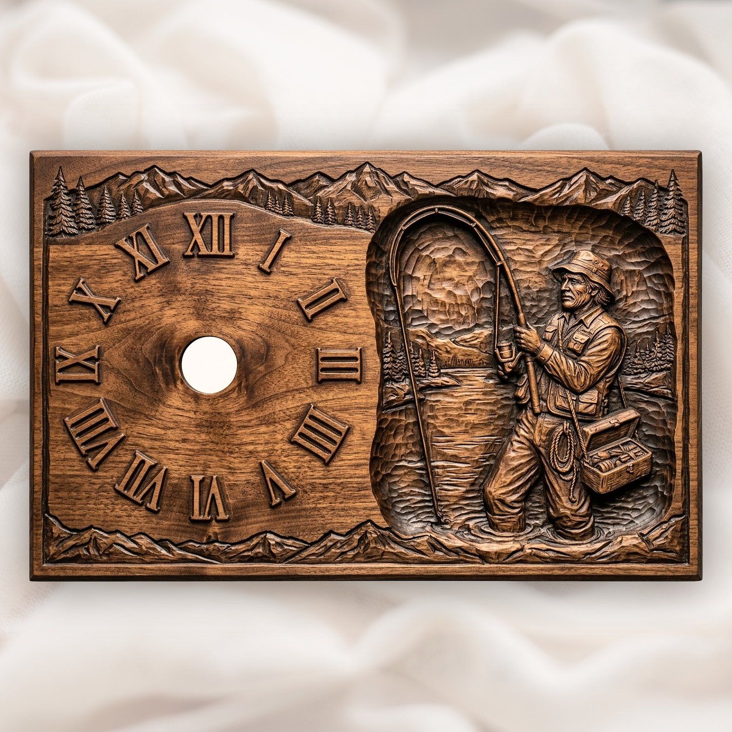 Fishing Clock Mega Bundle 11 CNC Relief STL bas-relief STL — view 11