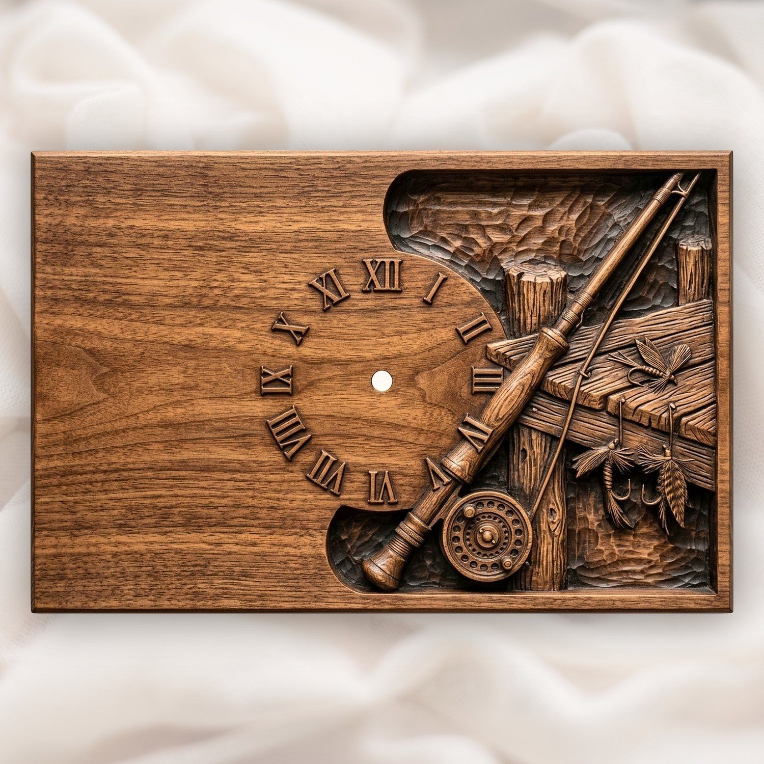 Fishing Clock Mega Bundle 11 CNC Relief STL bas-relief STL — view 5