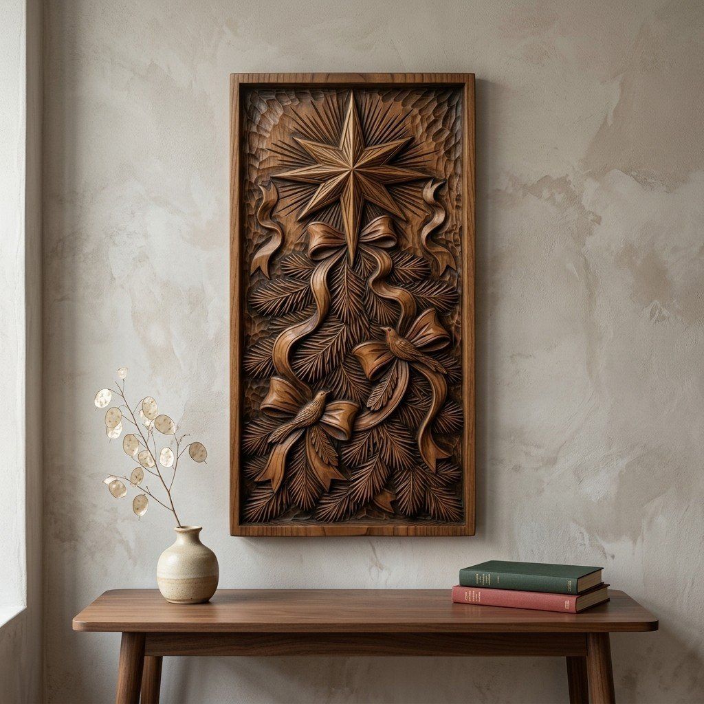 12 Christmas Trees Mega Bundle CNC Relief STL bas-relief STL — view 2