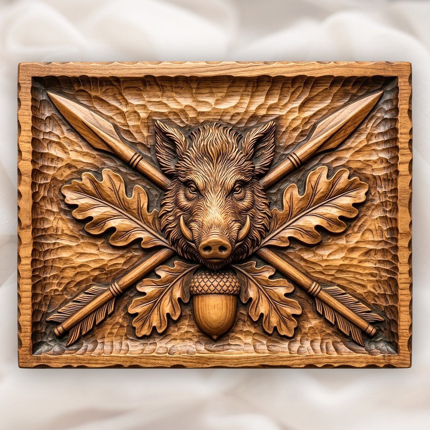 12 Wild Boar Forest Wildlife Mega Pack CNC Relief STL bas-relief STL — view 7