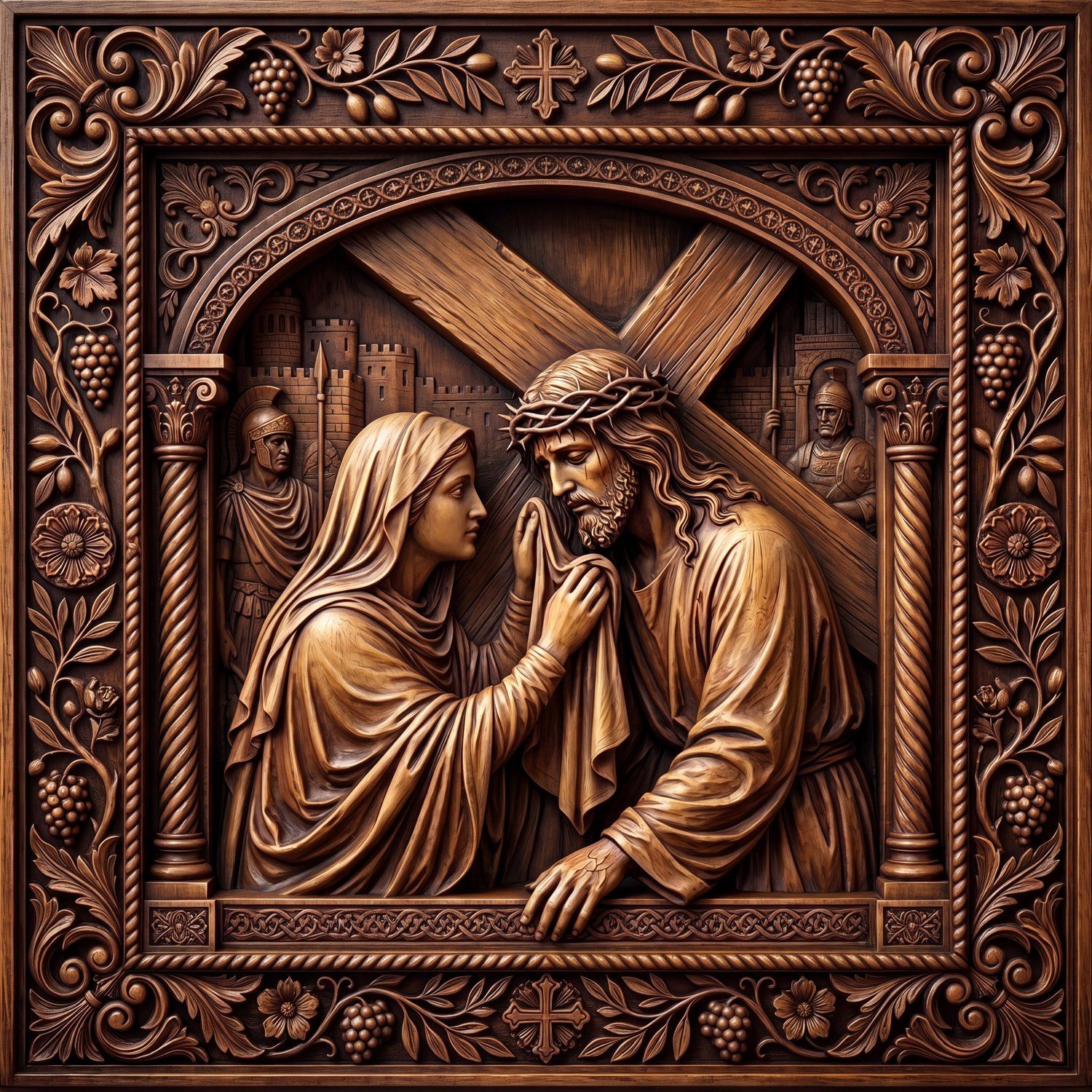 14 Stations of the Cross CNC Relief STL bas-relief STL — view 16