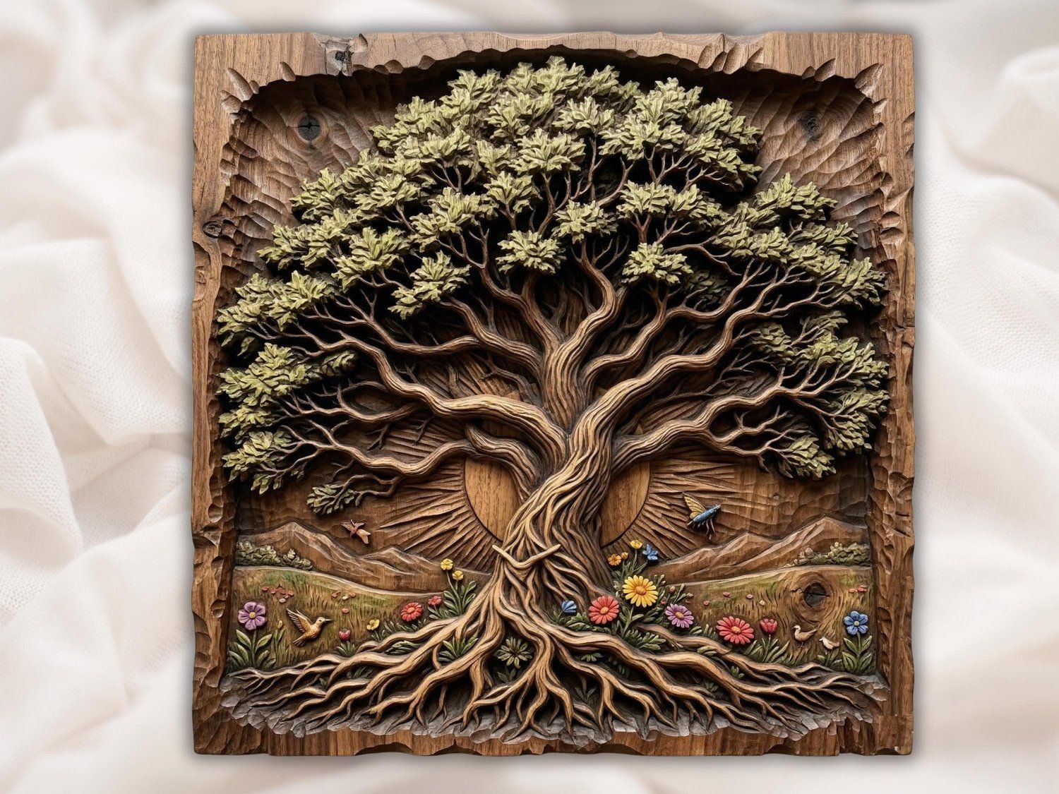 16 Tree of Life Mega Bundle CNC Relief STL bas-relief STL — view 10