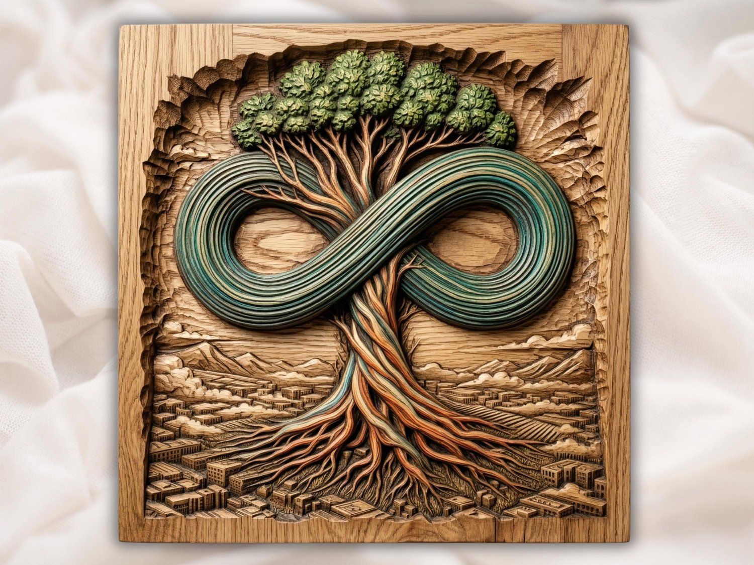 16 Tree of Life Mega Bundle CNC Relief STL bas-relief STL — view 12