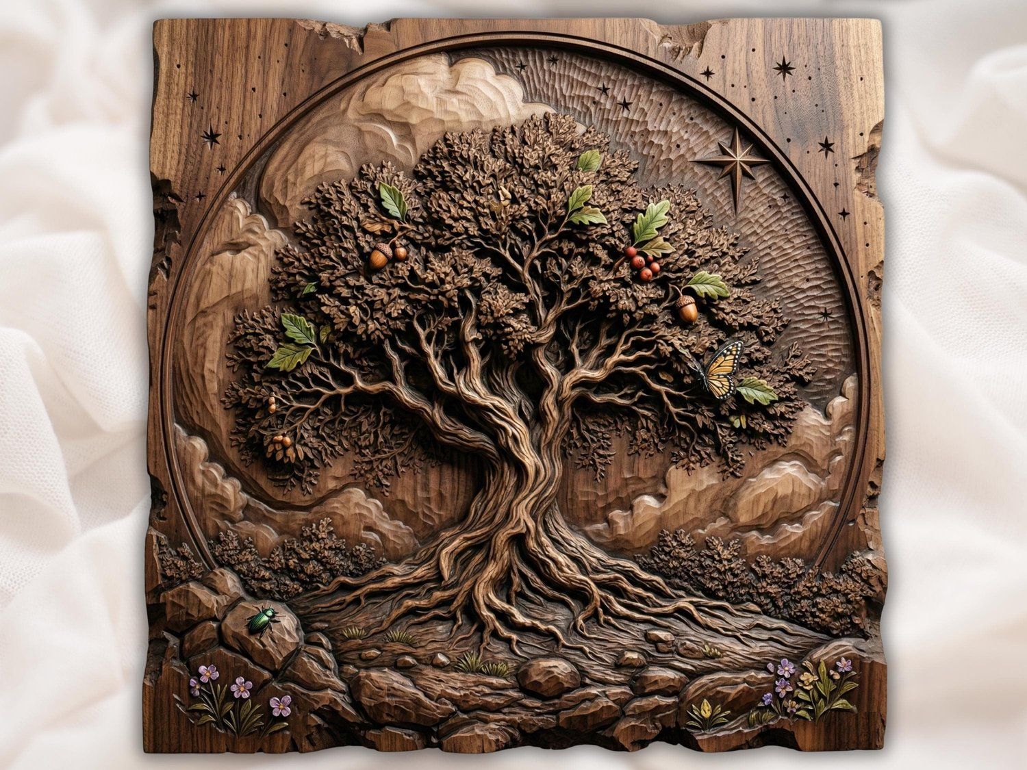 16 Tree of Life Mega Bundle CNC Relief STL bas-relief STL — view 14