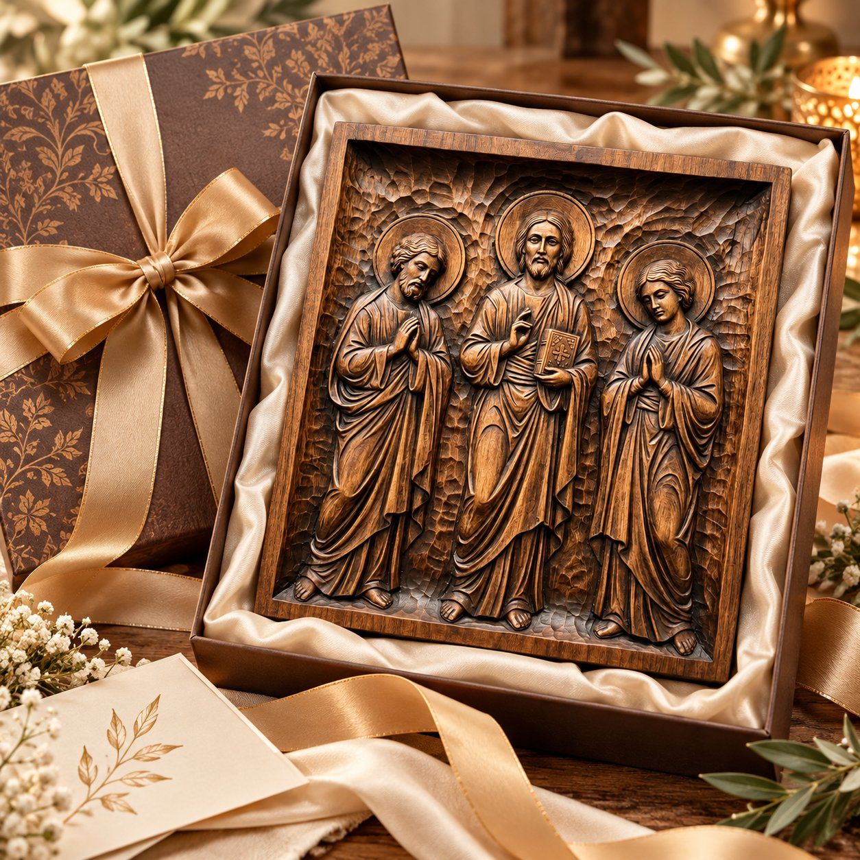 Jesus Christ and Apostles Deesis Icon CNC Relief STL bas-relief STL — view 4