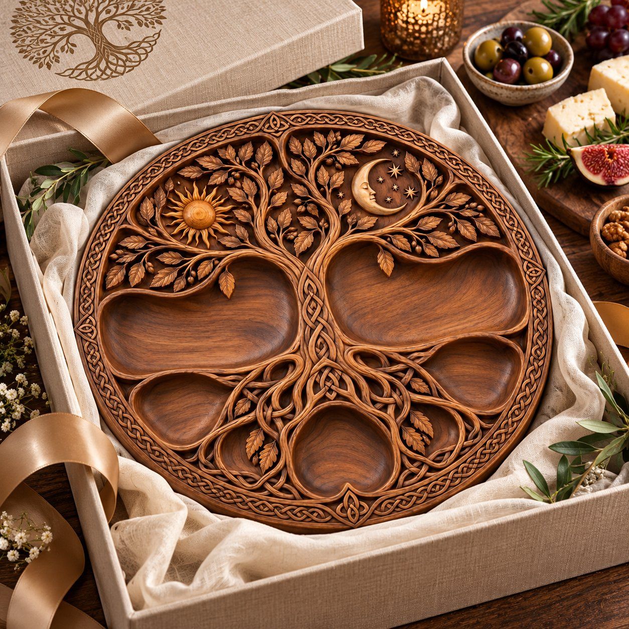 Tree of Life Sectional Tray Bundle CNC Relief STL bas-relief STL — view 8