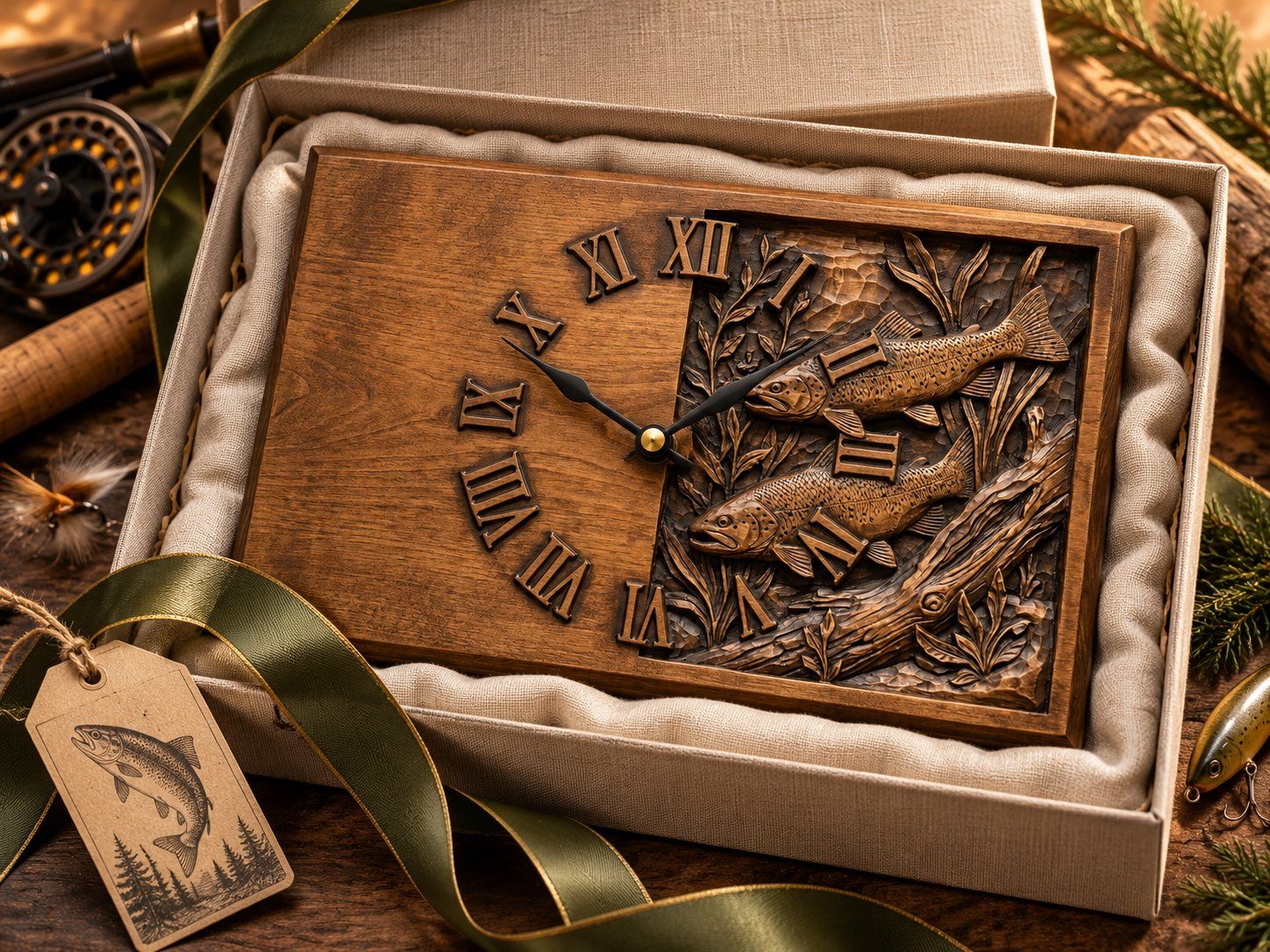 Fishing Clock Mega Bundle 11 CNC Relief STL bas-relief STL — view 18