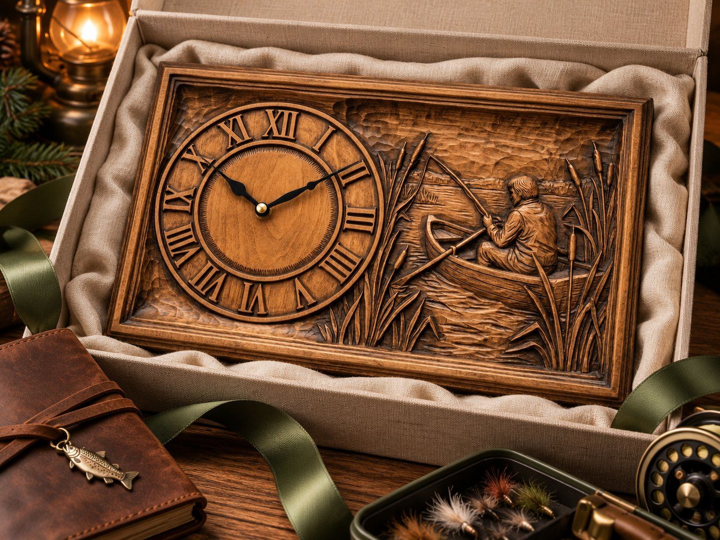Fishing Clock Mega Bundle 11 CNC Relief STL bas-relief STL — view 6