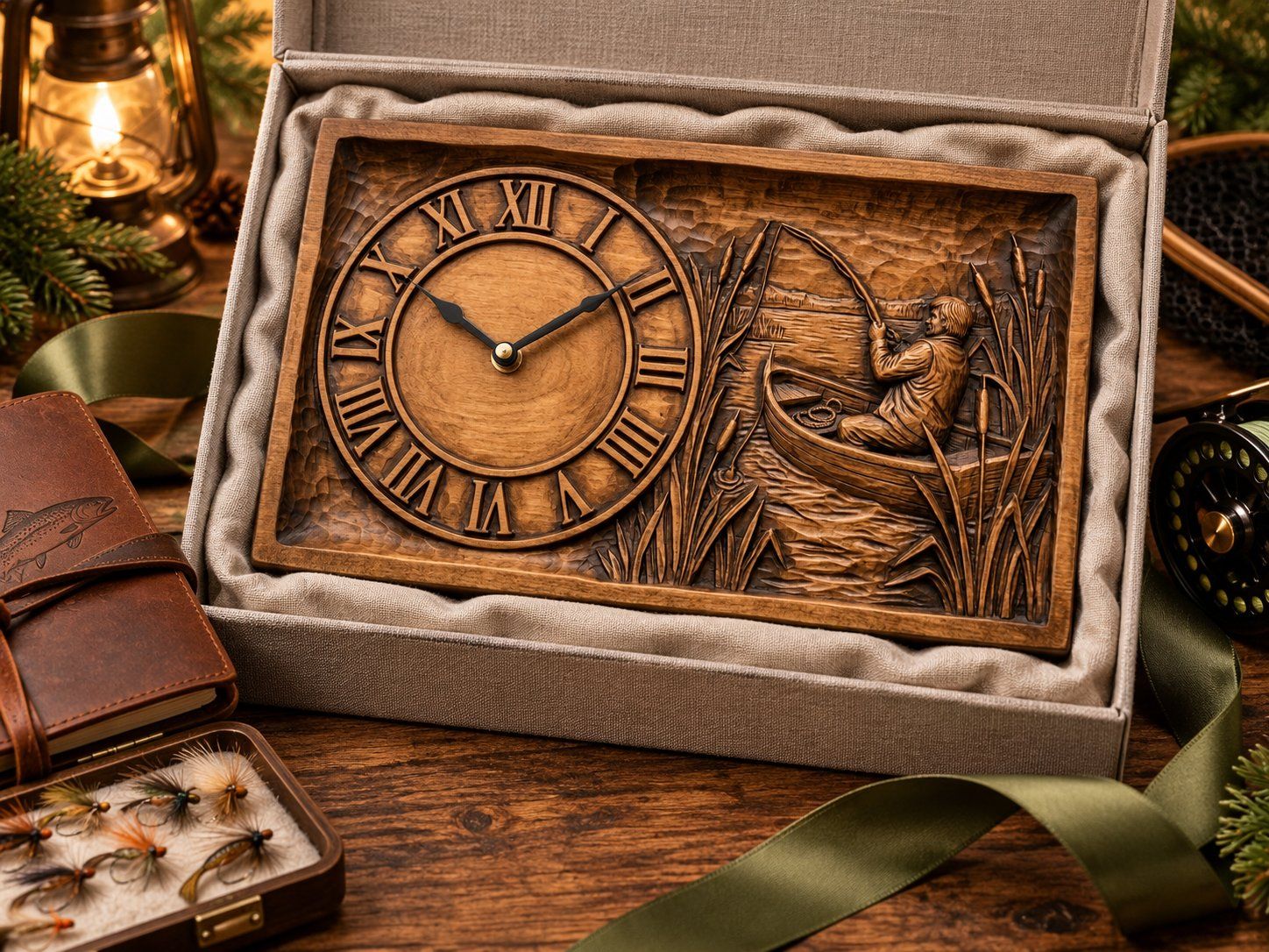 Fishing Clock Mega Bundle 11 CNC Relief STL bas-relief STL — view 8