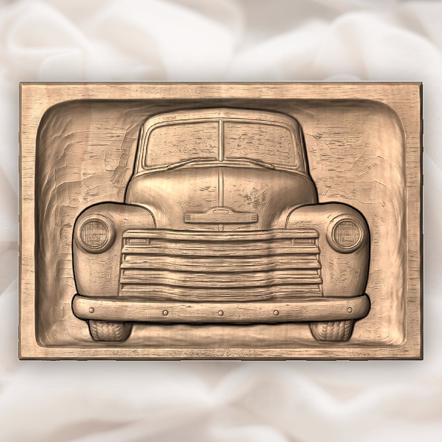1940s Pickup Truck CNC Relief STL bas-relief STL — view 4