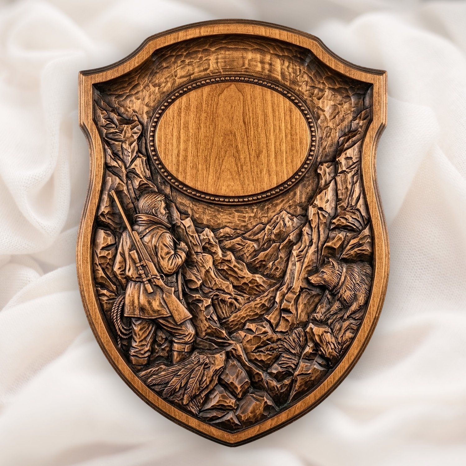 Shields Trophy 20 Hunting and Fishing Wildlife CNC Relief STL bas-relief STL — view 12