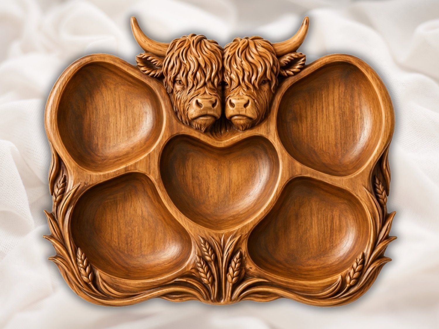 8 Nature & Wildlife Tray CNC Relief STL bas-relief STL — view 7