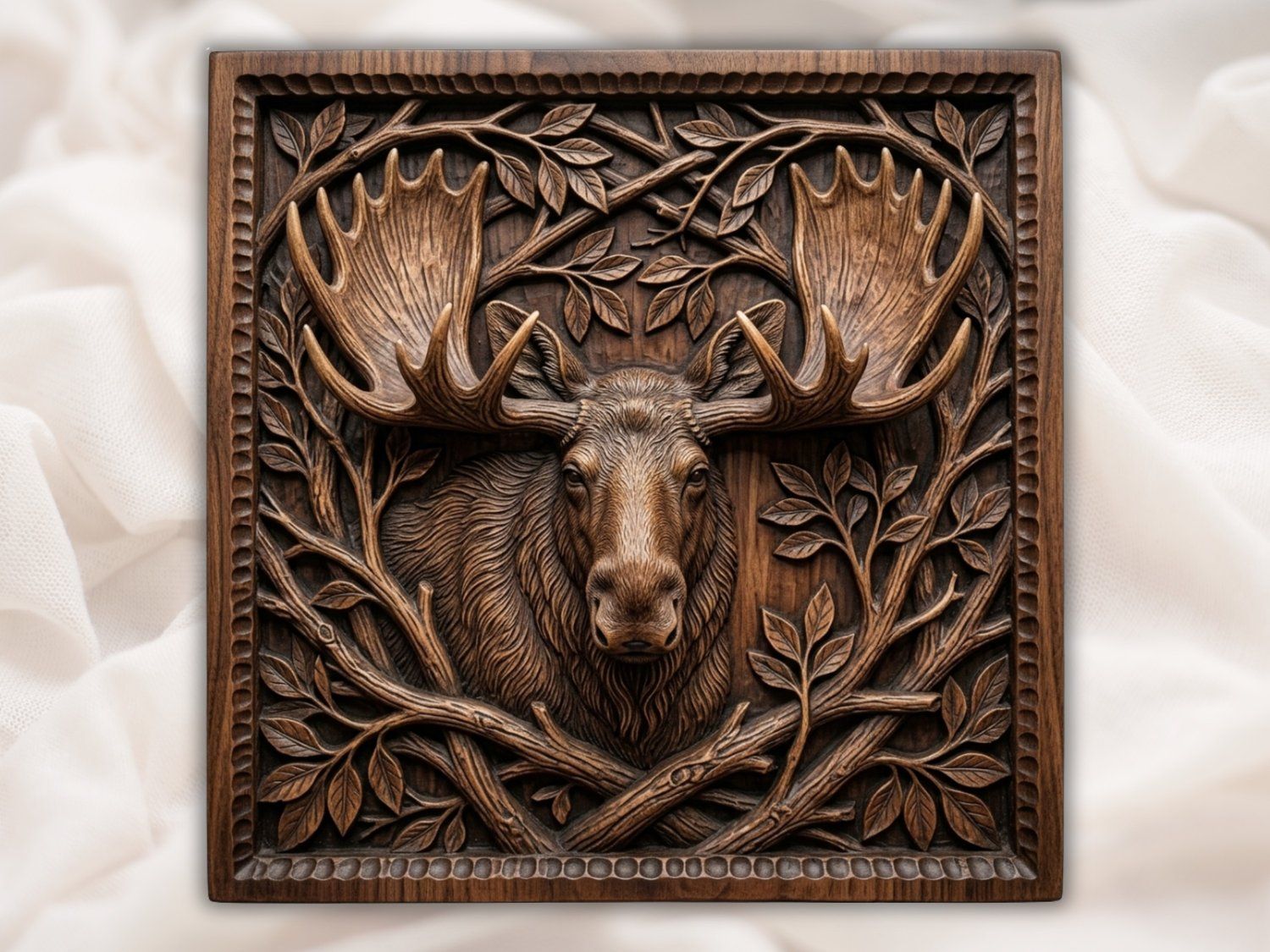 9 Wilderness Wildlife CNC Relief STL bas-relief STL — view 5