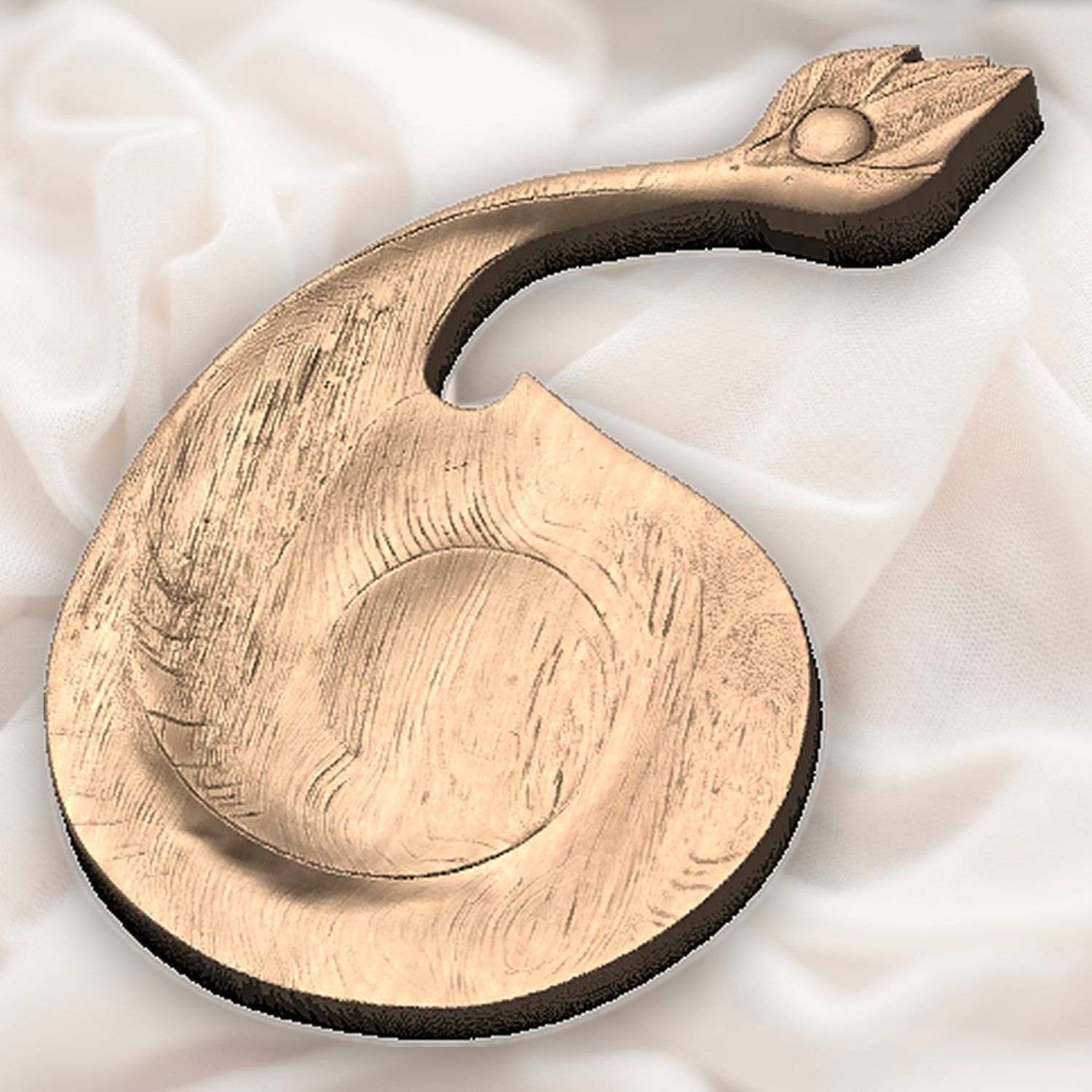 Abstract Organic Spiral CNC Relief STL bas-relief STL — view 6