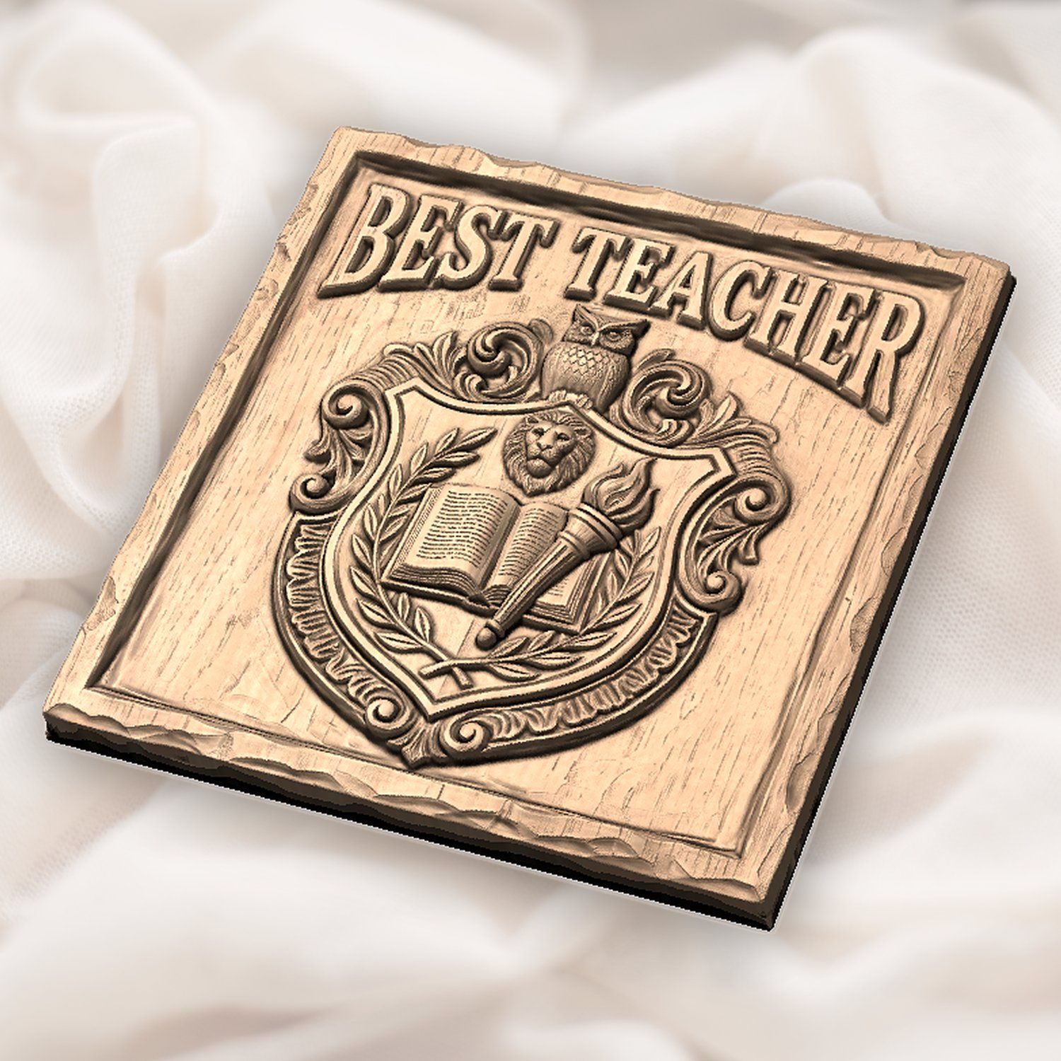 Academic Excellence Educator Gift CNC Relief STL bas-relief STL — view 5