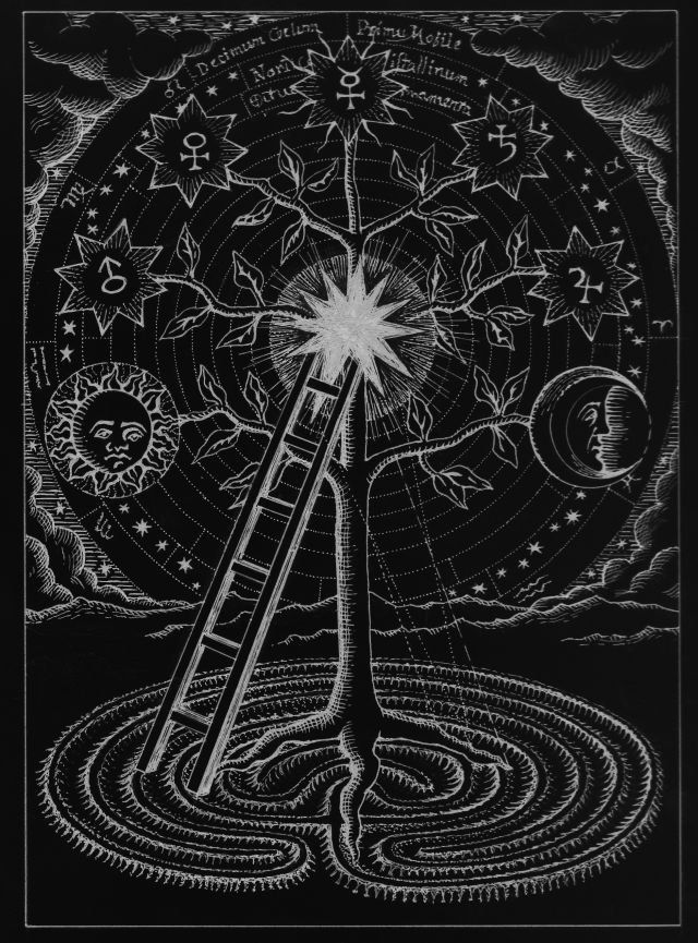 Alchemical Tree of Life CNC Relief STL bas-relief STL — view 13