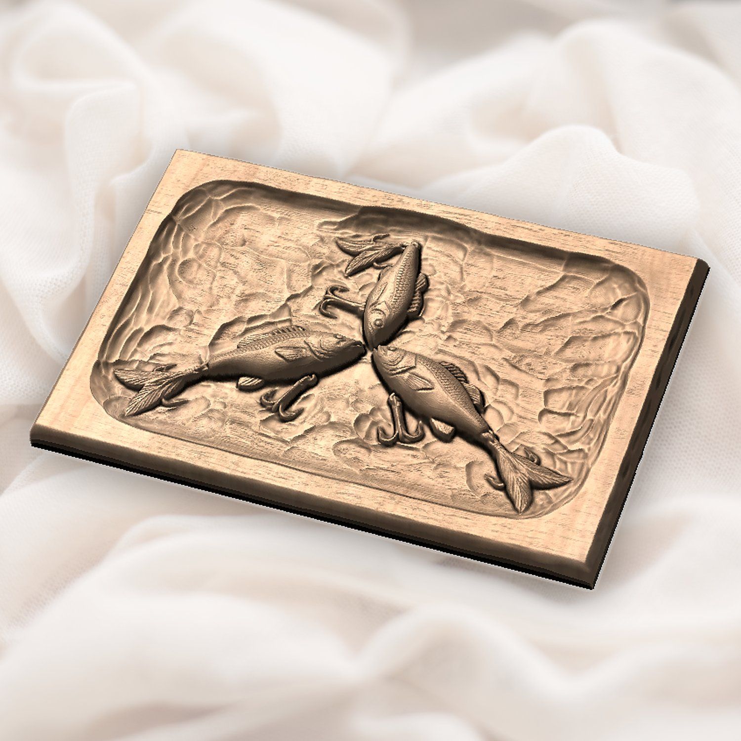 Antique Fishing Lure Trio CNC Relief STL bas-relief STL — view 5