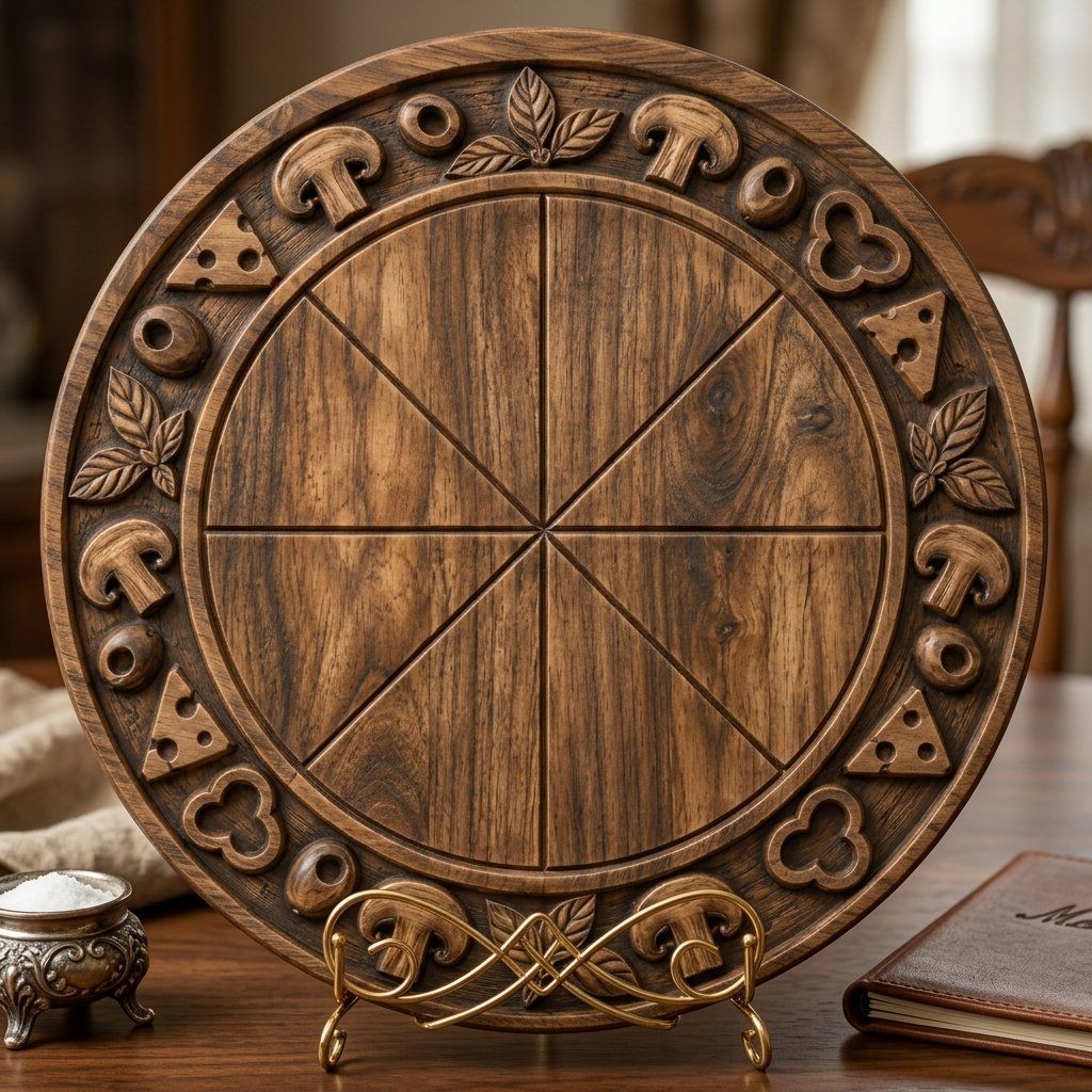 Artisan Pizza Board CNC Relief STL bas-relief STL — view 5