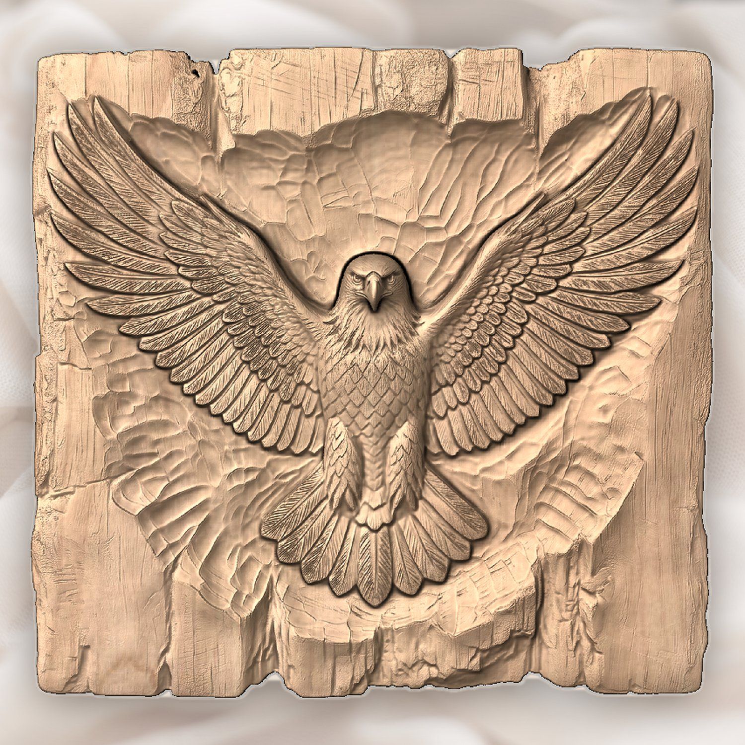 Bald Eagle Majestic Wings CNC Relief STL bas-relief STL — view 4