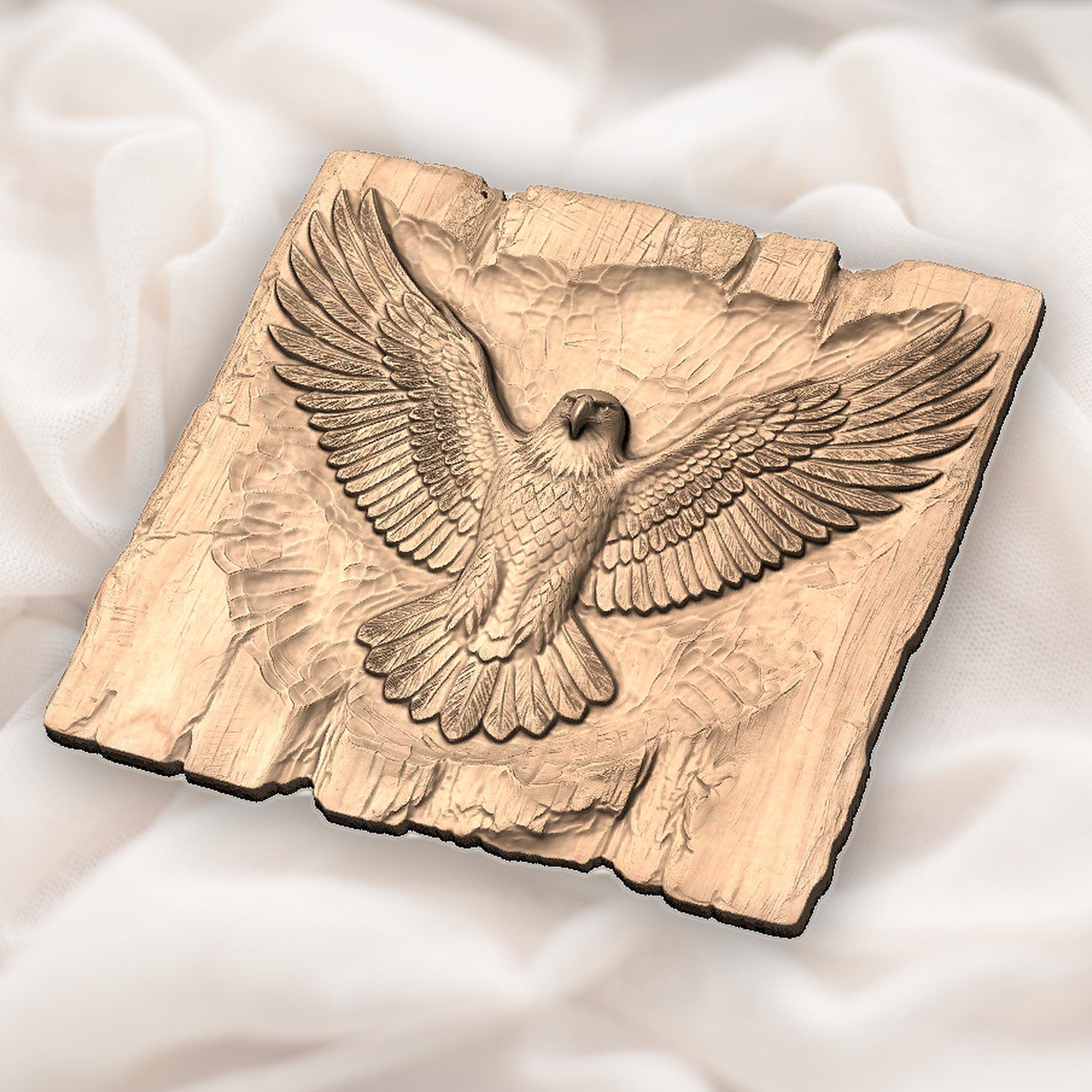 Bald Eagle Majestic Wings CNC Relief STL bas-relief STL — view 5