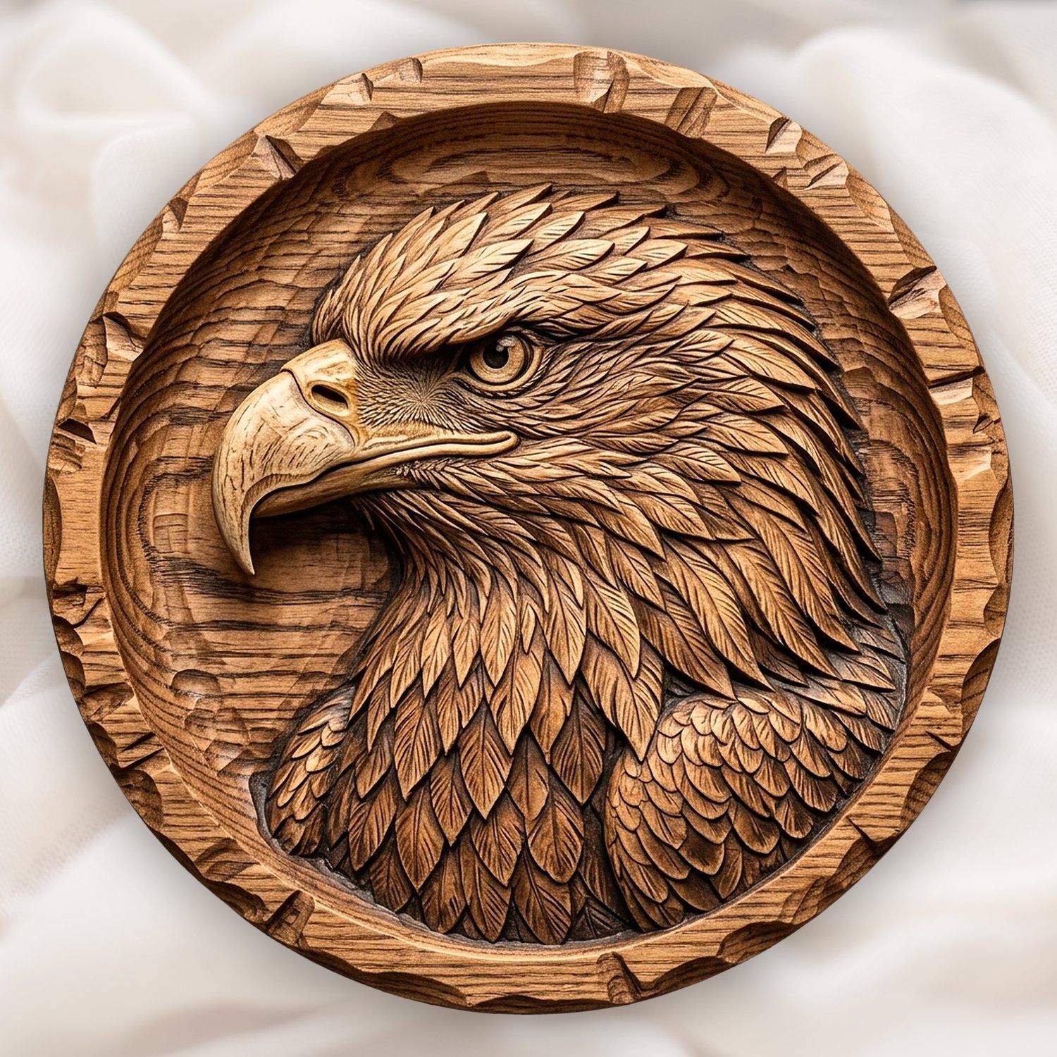 Bald Eagle Portrait CNC Relief STL bas-relief STL design