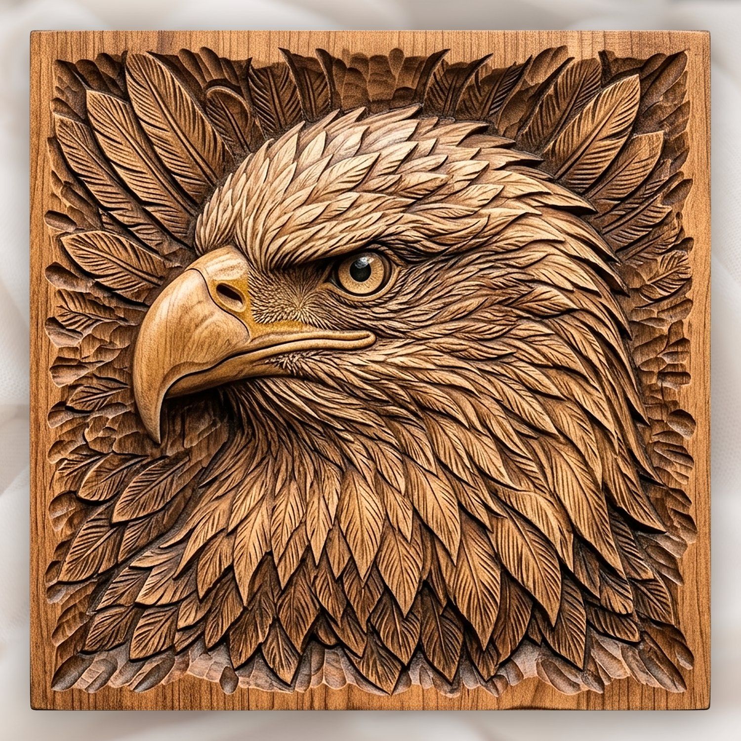 Bald Eagle Portrait CNC Relief STL bas-relief STL design