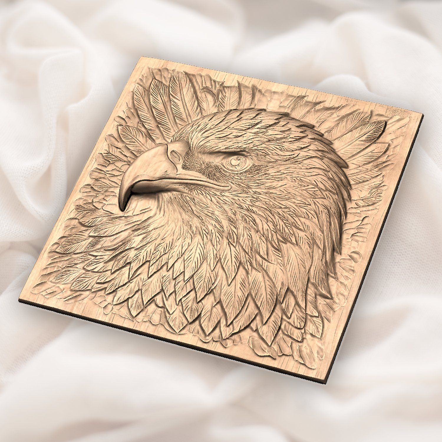 Bald Eagle Portrait CNC Relief STL bas-relief STL — view 5