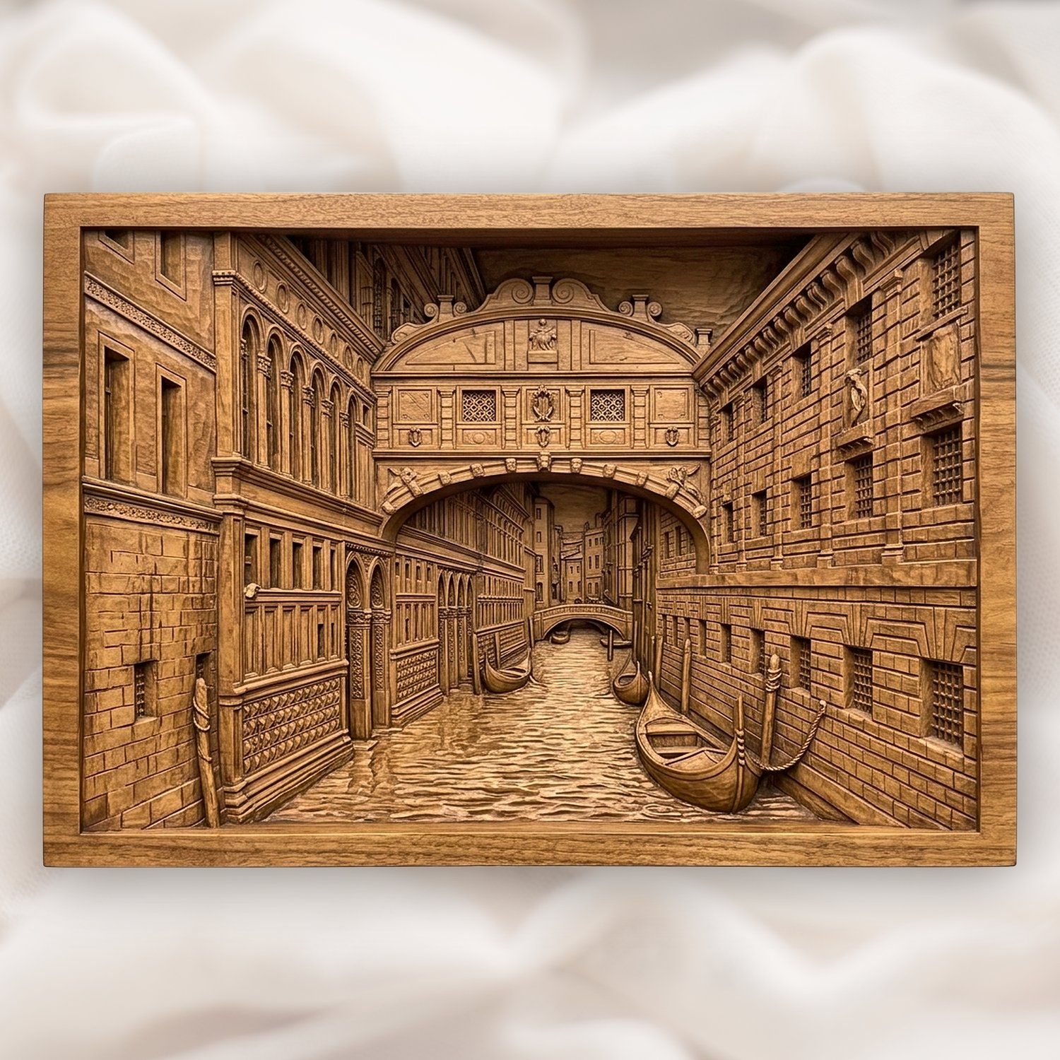 Bridge of Sighs Venice Italy CNC Relief STL bas-relief STL design