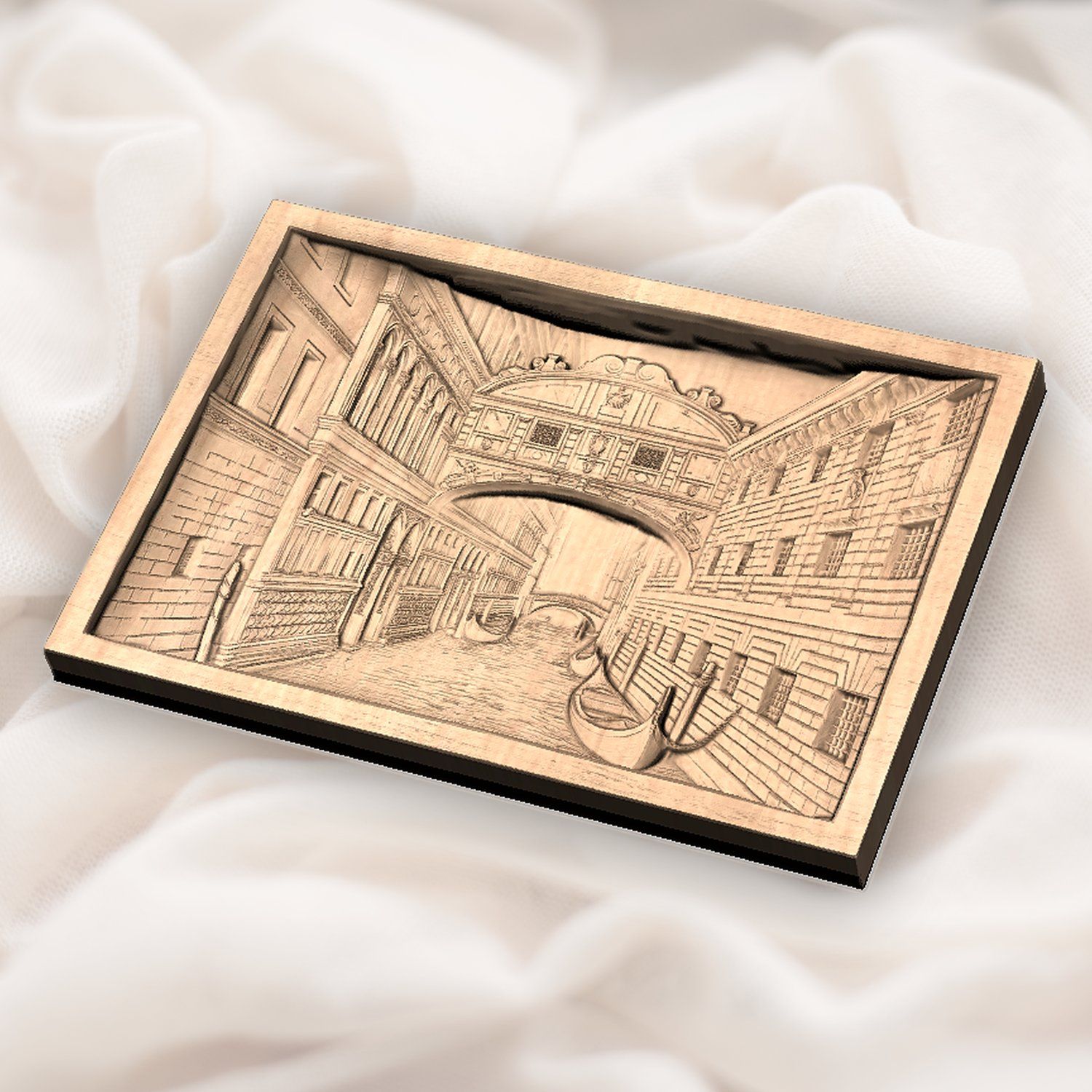 Bridge of Sighs Venice Italy CNC Relief STL bas-relief STL — view 3
