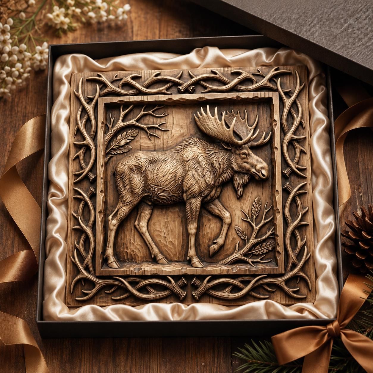 Bull Moose Relief for CNC Router bas-relief STL — view 7