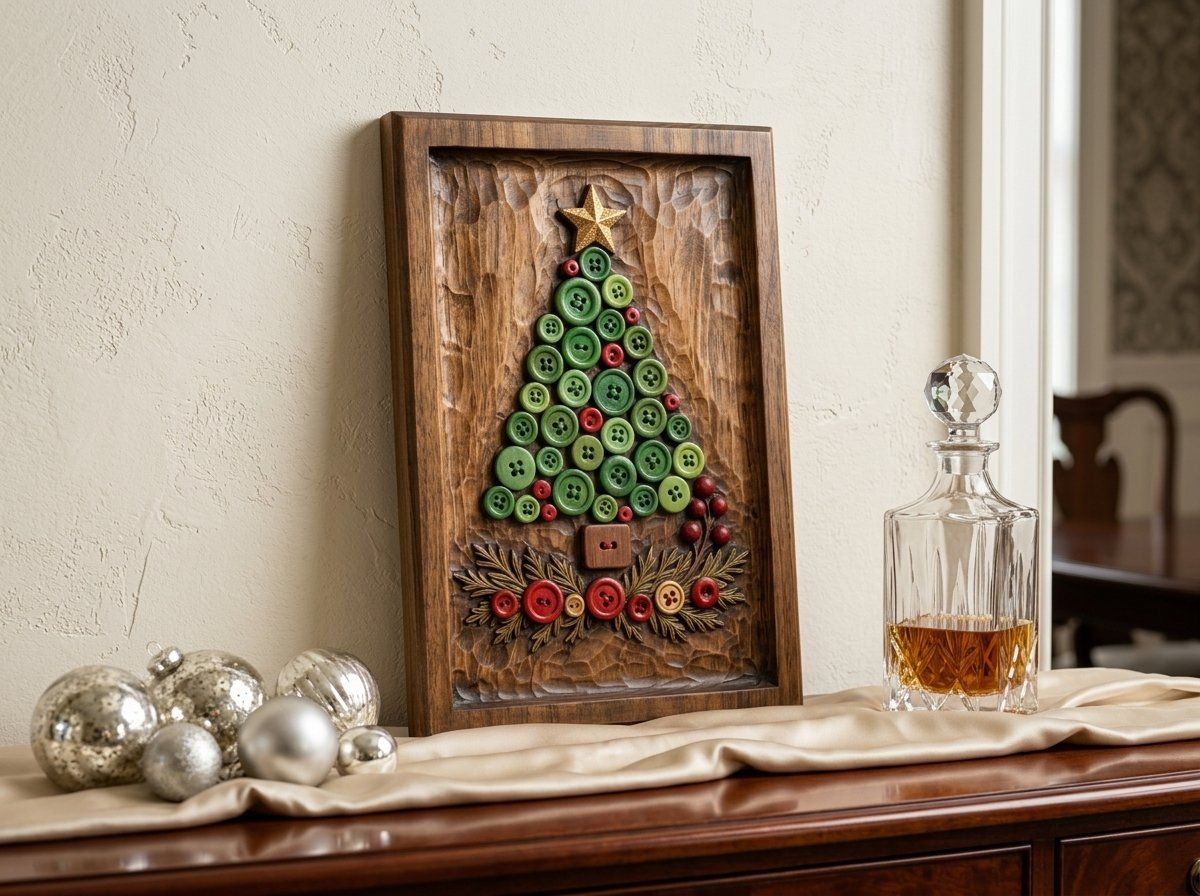 Button Christmas Tree Decor CNC Relief STL bas-relief STL — view 14