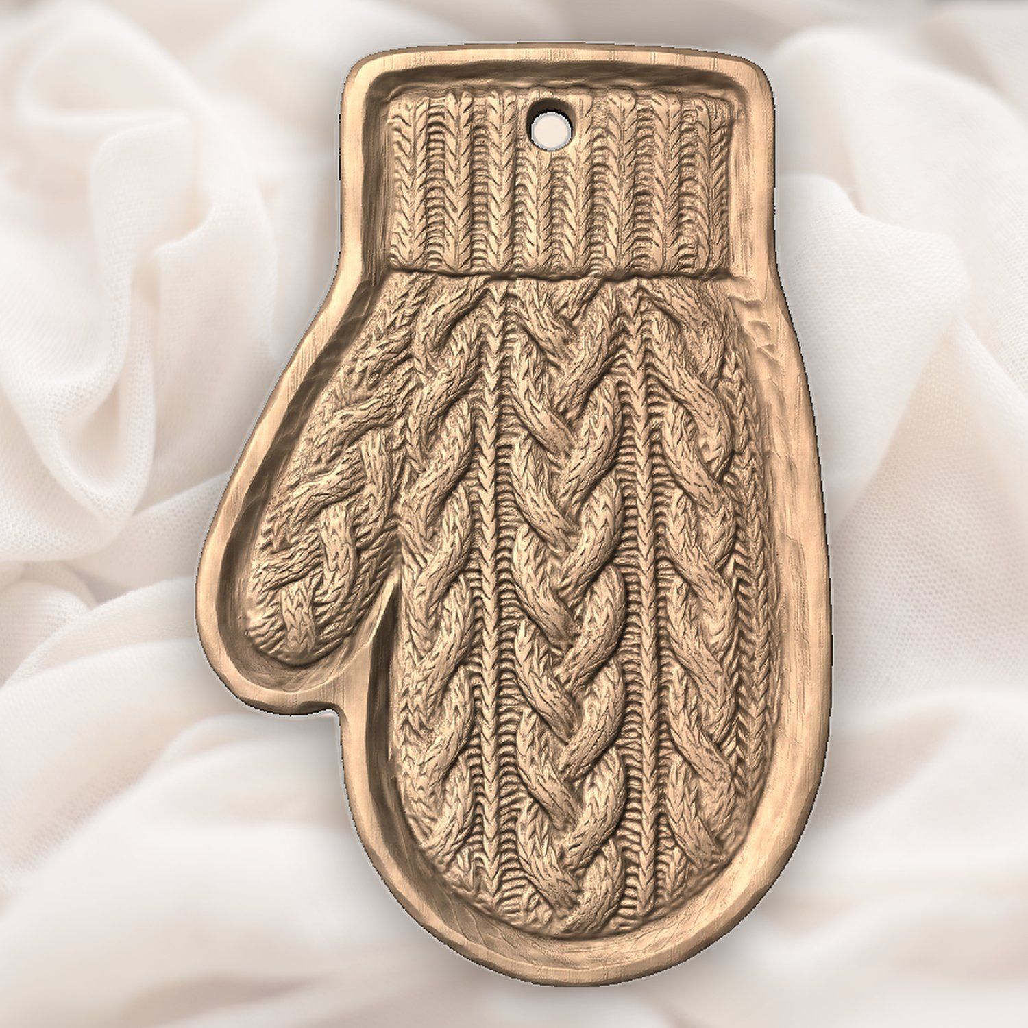 Christmas Ornament CNC Relief STL bas-relief STL — view 3
