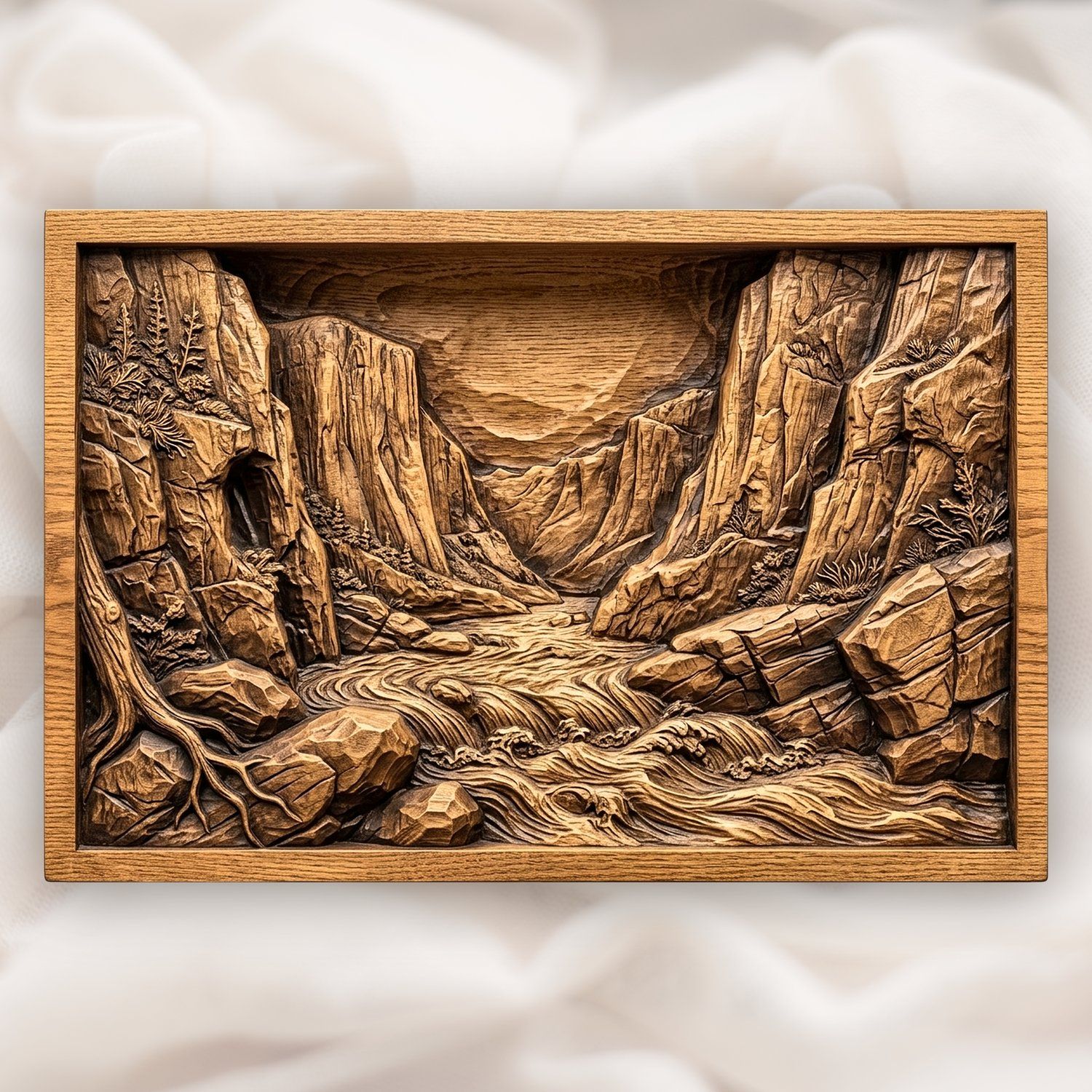 Canyon River Gorge CNC Relief STL bas-relief STL design
