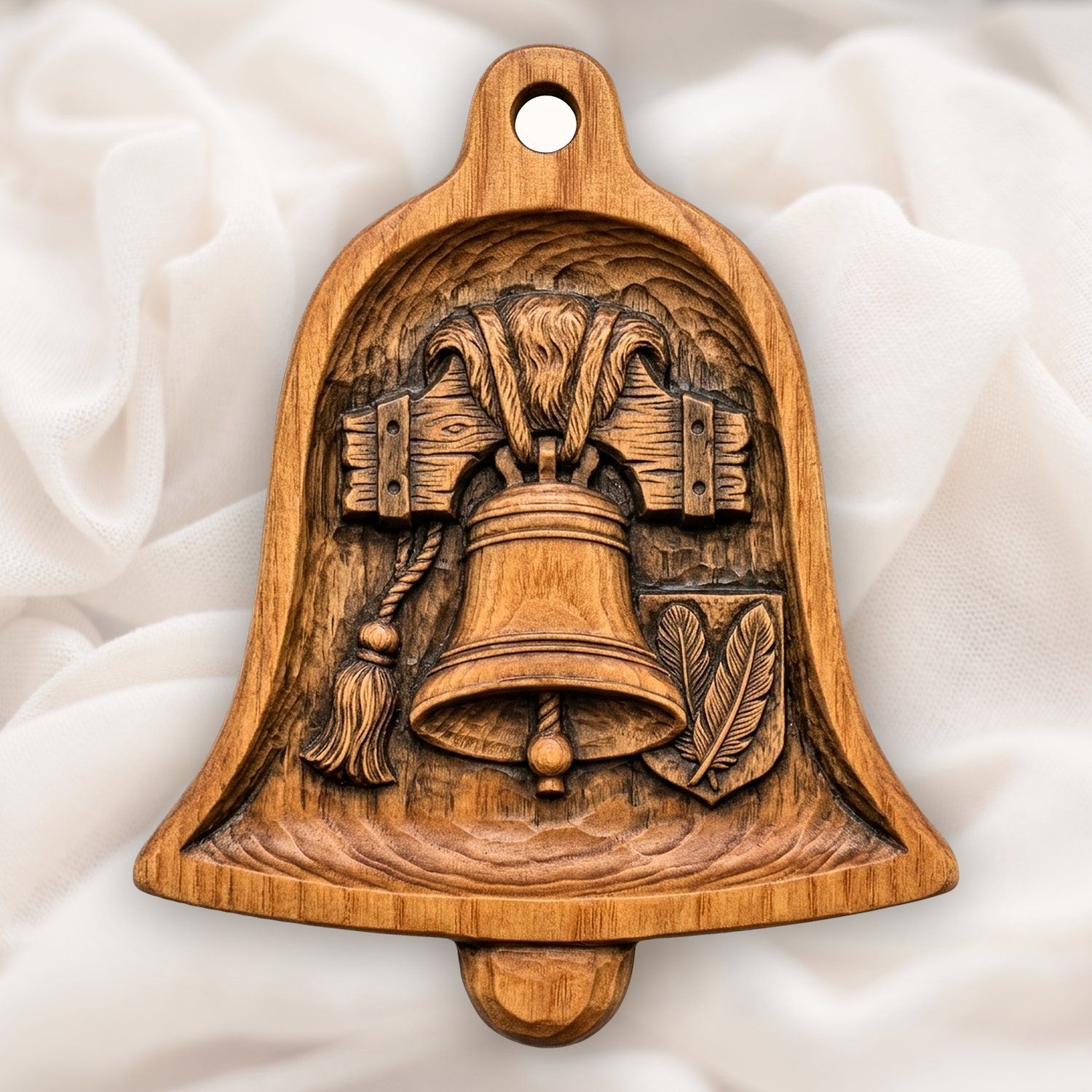 Cathedral Church Bell Ornament CNC Relief STL bas-relief STL — view 4
