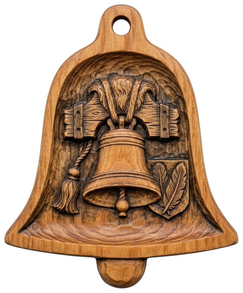 Cathedral Church Bell Ornament CNC Relief STL bas-relief STL — view 5