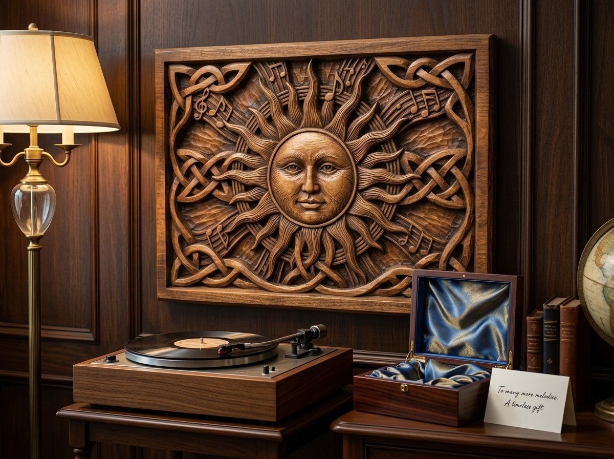 Celestial Sun Music Note Celtic Knotwork CNC Relief STL bas-relief STL — view 14