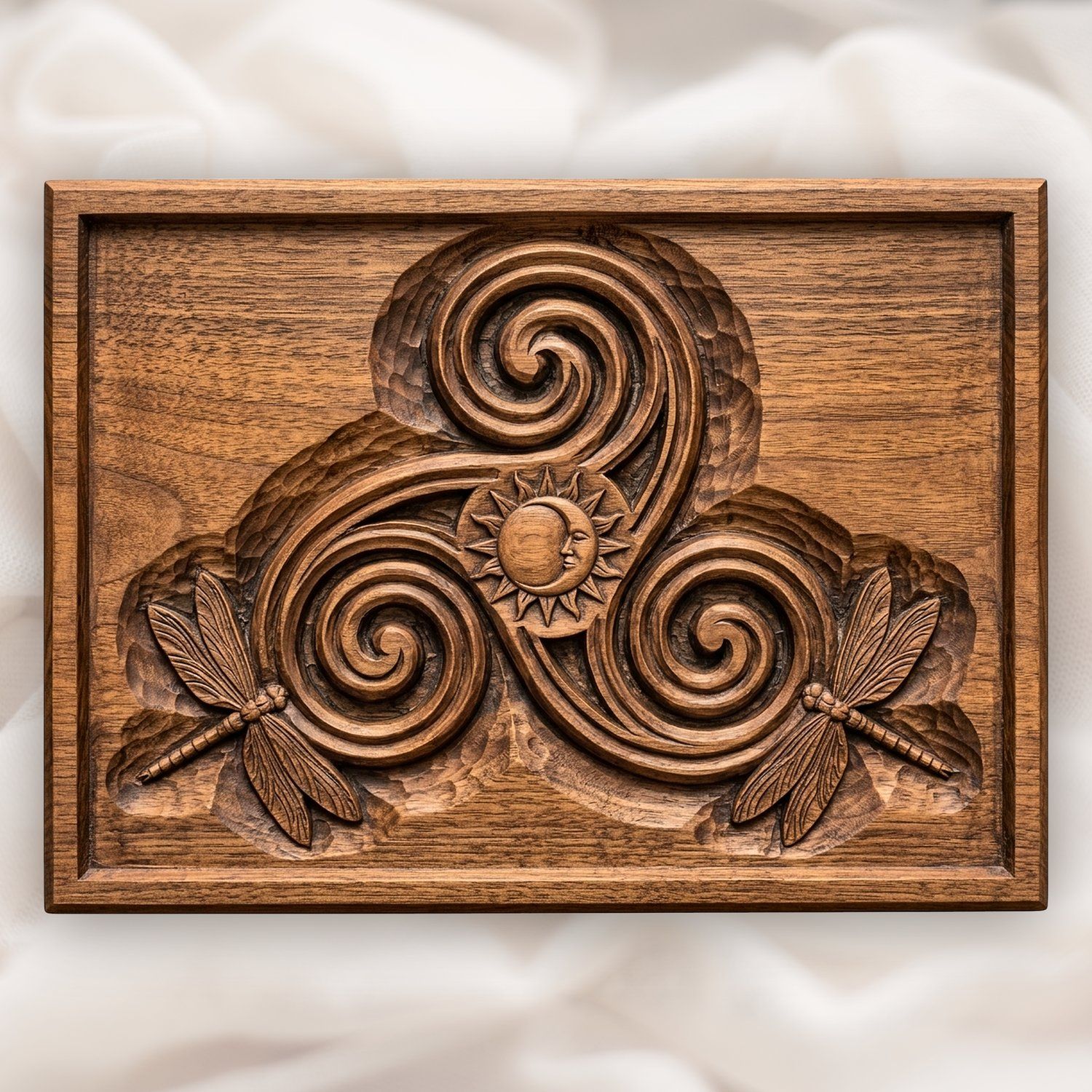 Celtic Triskele Sun Moon CNC Relief STL bas-relief STL design