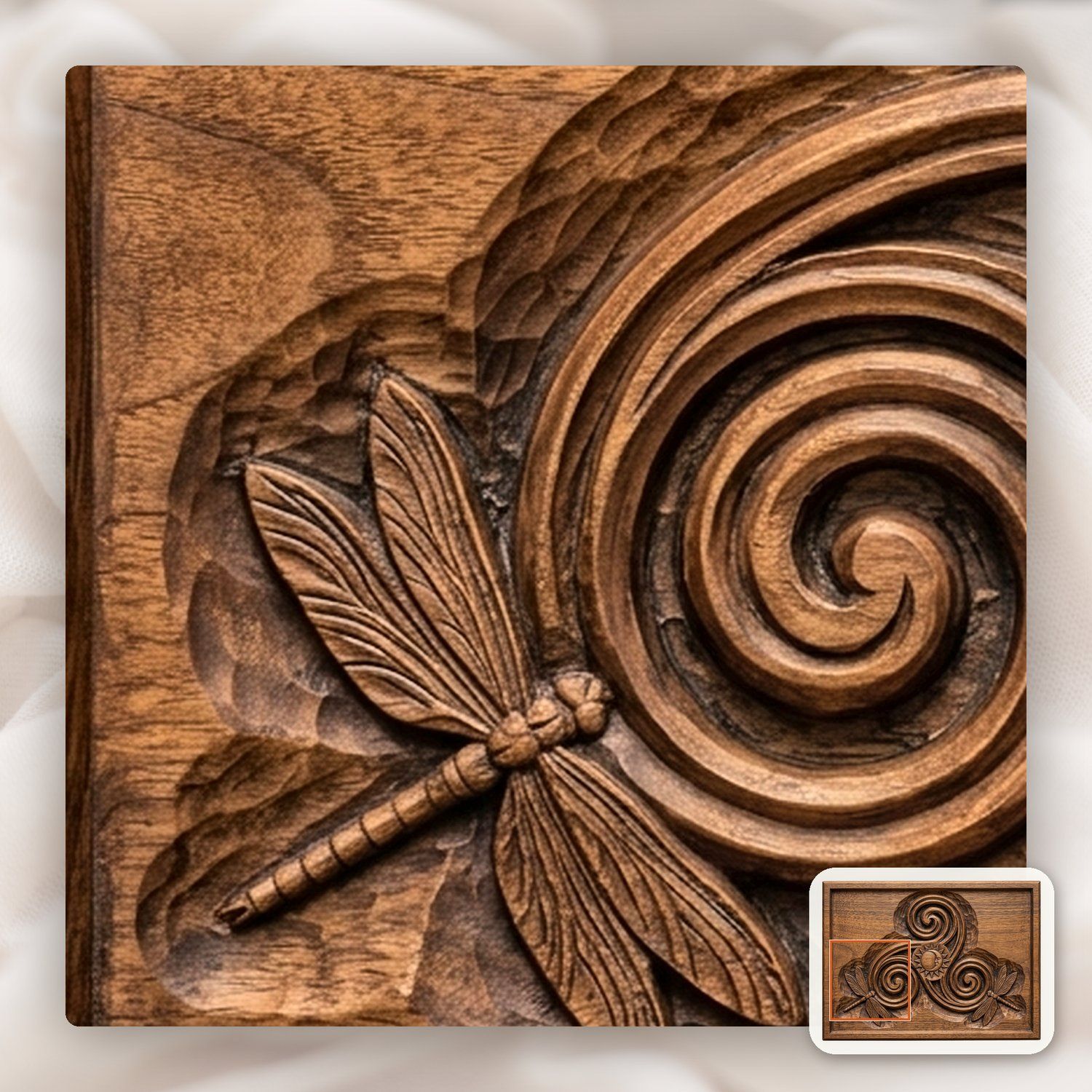 Celtic Triskele Sun Moon CNC Relief STL bas-relief STL — view 12