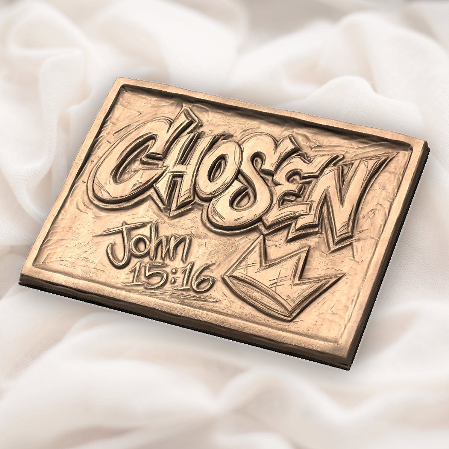 Chosen Scripture Graffiti CNC Relief STL bas-relief STL — view 6