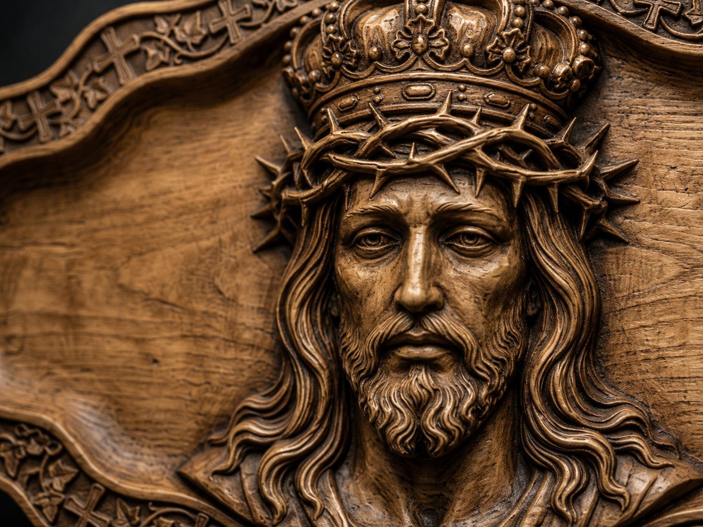 Christ King of Kings Relief Wall Art bas-relief STL — view 7