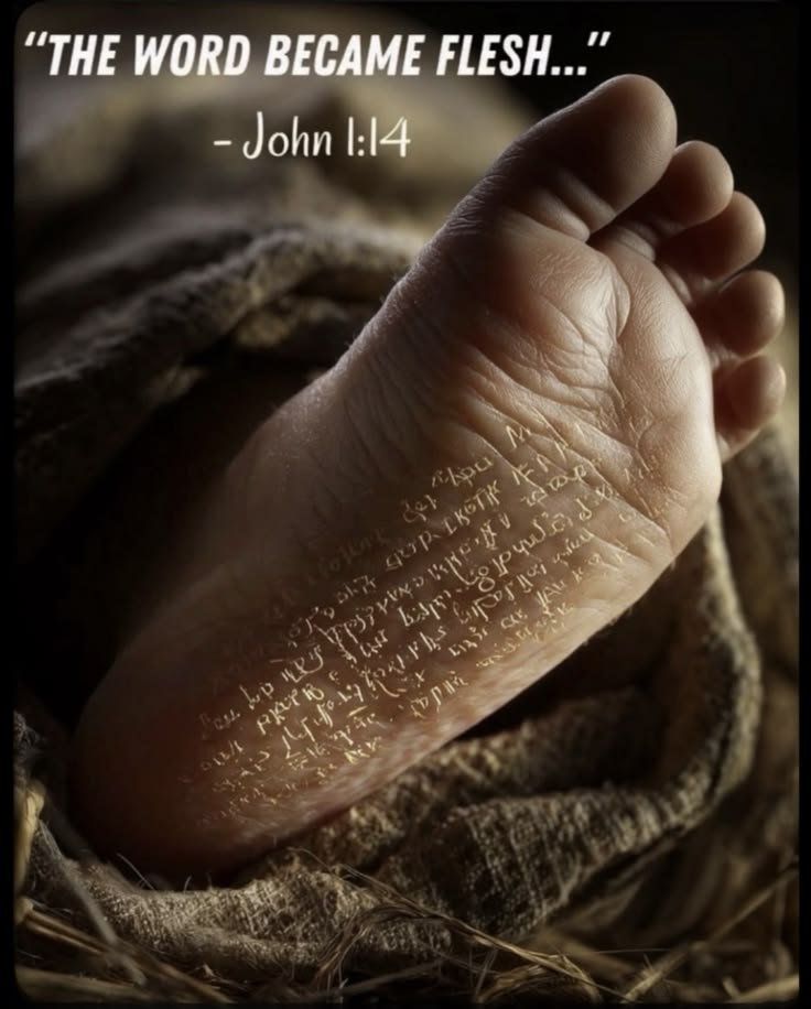 Christian Baby Foot John 1:14 CNC Relief STL bas-relief STL — view 13