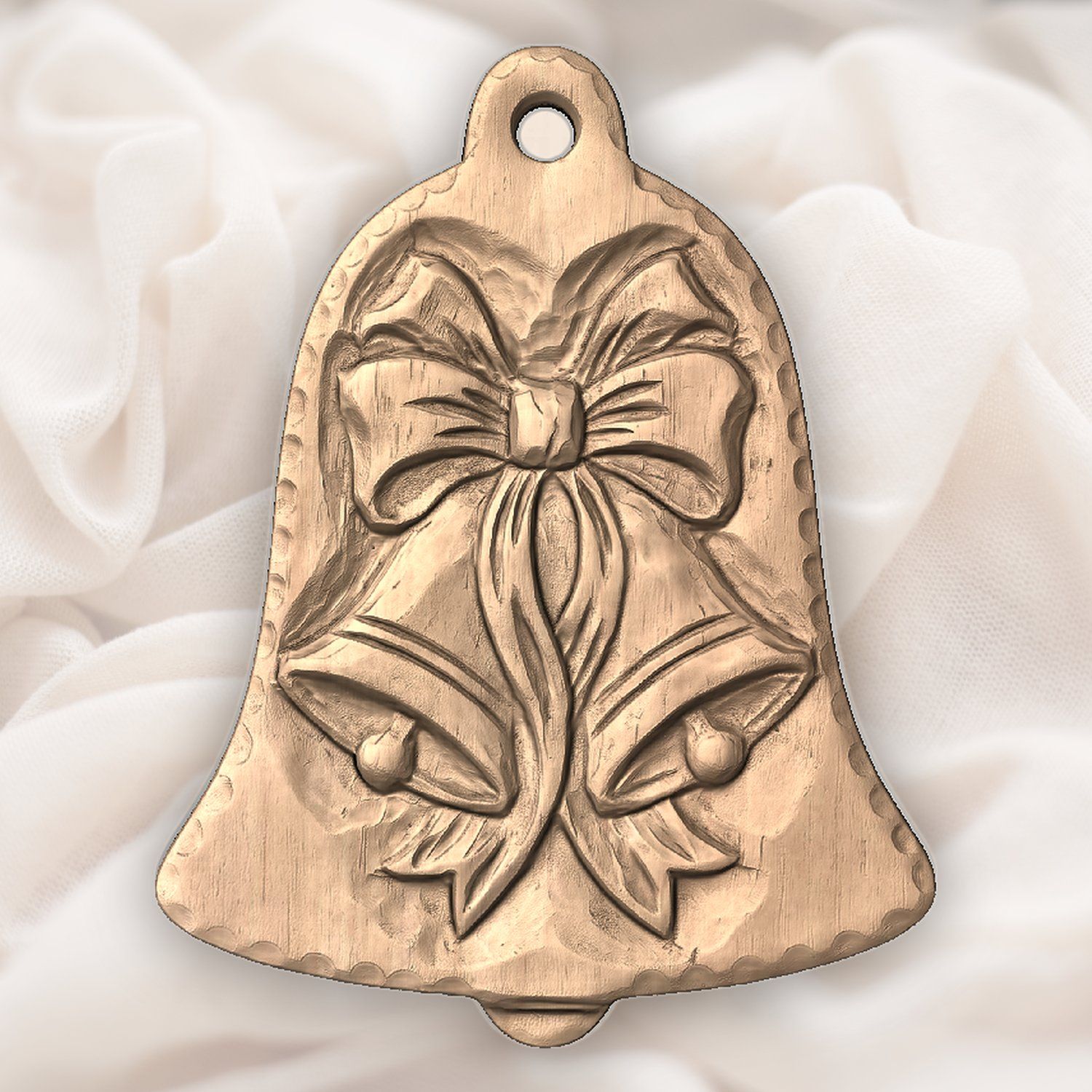 Christmas Bells Ornament CNC Relief STL bas-relief STL — view 4
